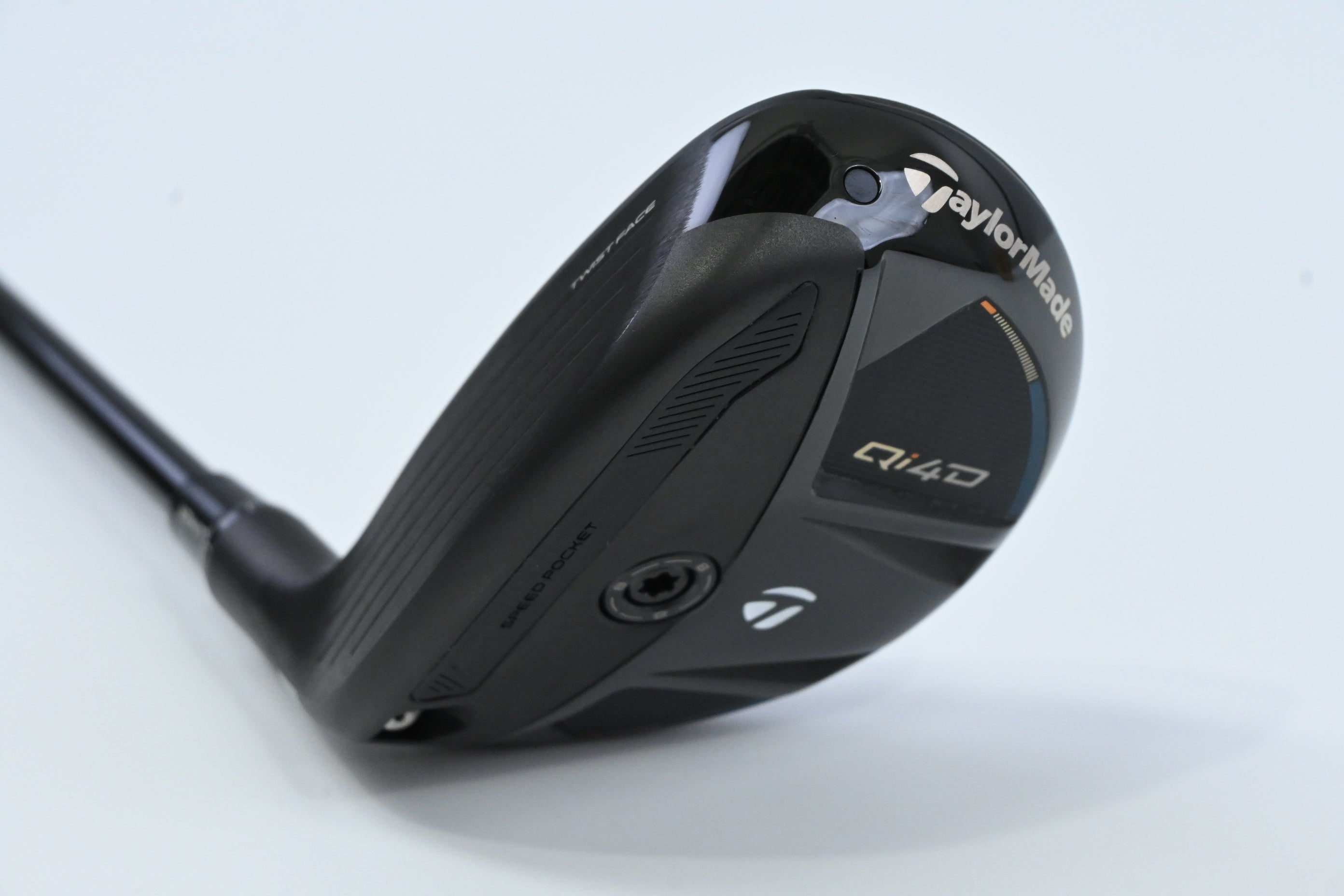 Left Hand Taylormade Qi4D #4 Hybrid / 22 Degree / Stiff Flex KBS Max HL 52 Shaft