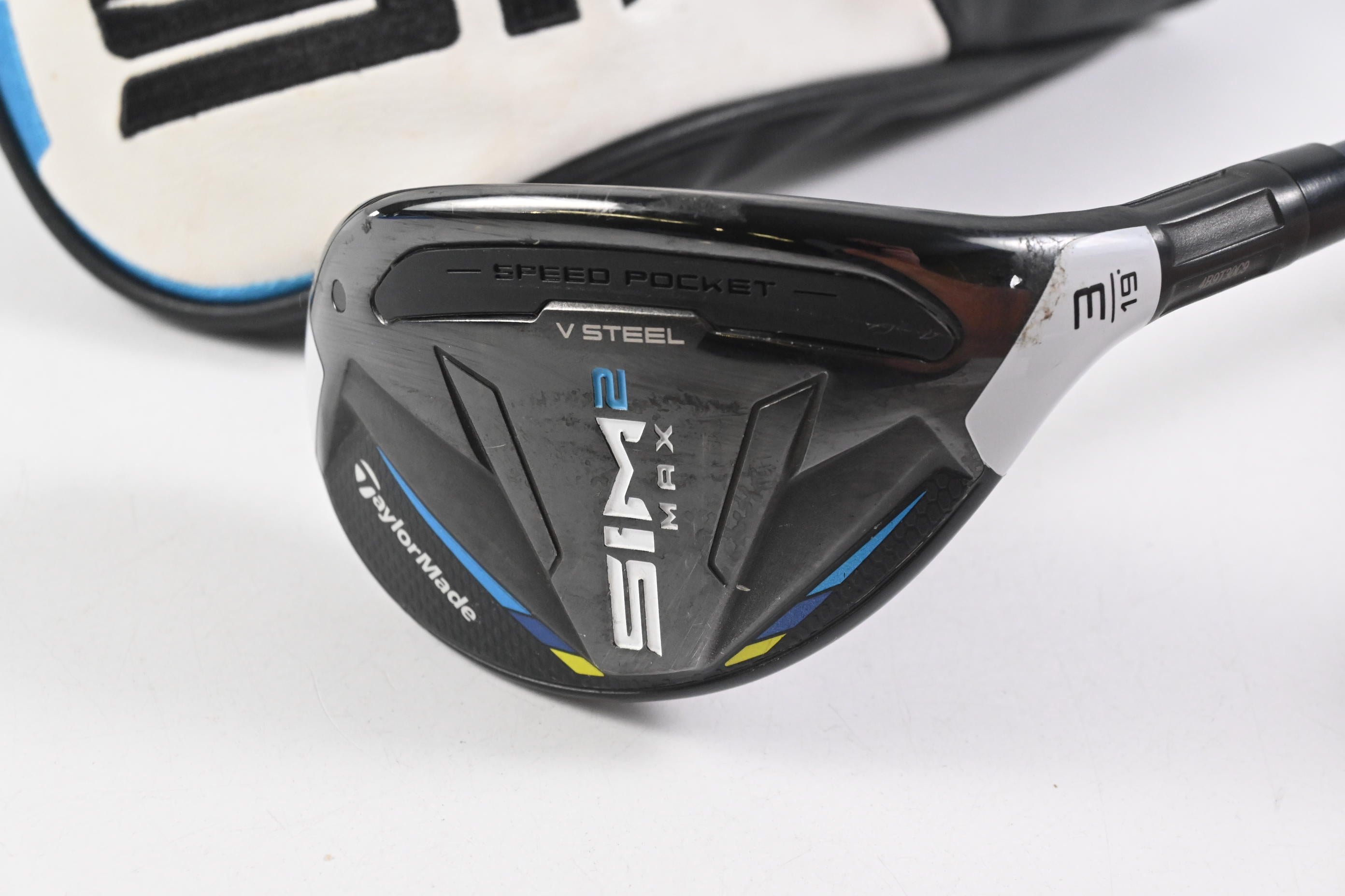 Taylormade SIM2 Max #3 Hybrid / 19 Degree / Regular Flex Ventus Blue 6 Shaft