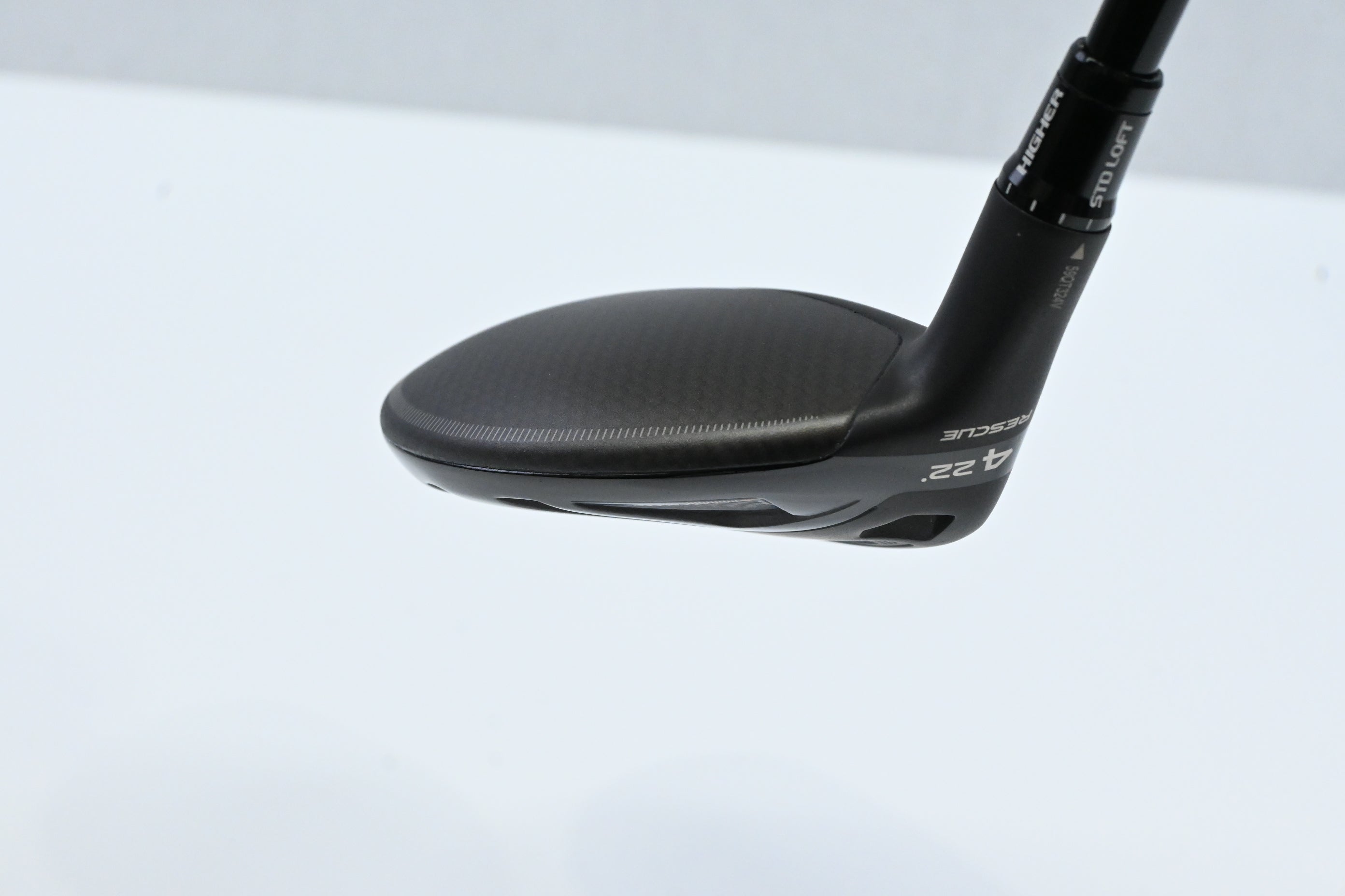 Left Hand Taylormade Qi4D #4 Hybrid / 22 Degree / Stiff Flex KBS Max HL 52 Shaft
