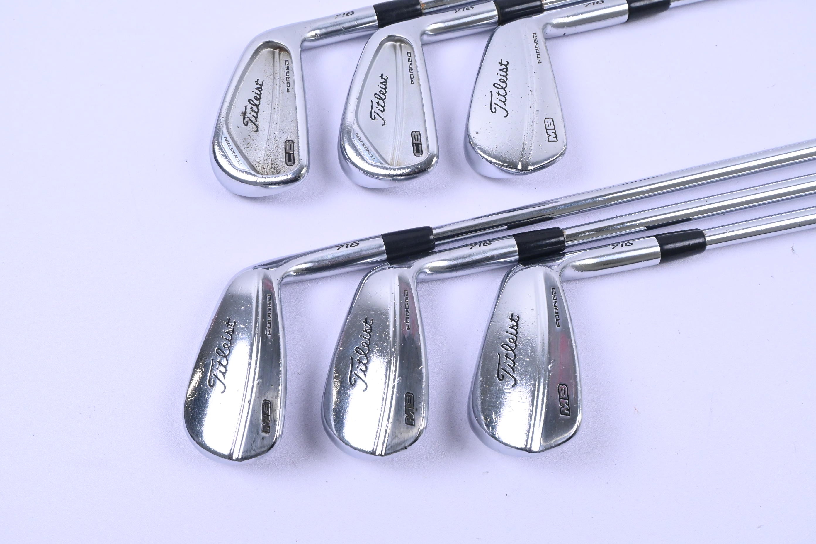 Titleist 716 MB / 716 CB Combo Irons / 5-PW / Stiff Flex Project X LZ 120 Shafts