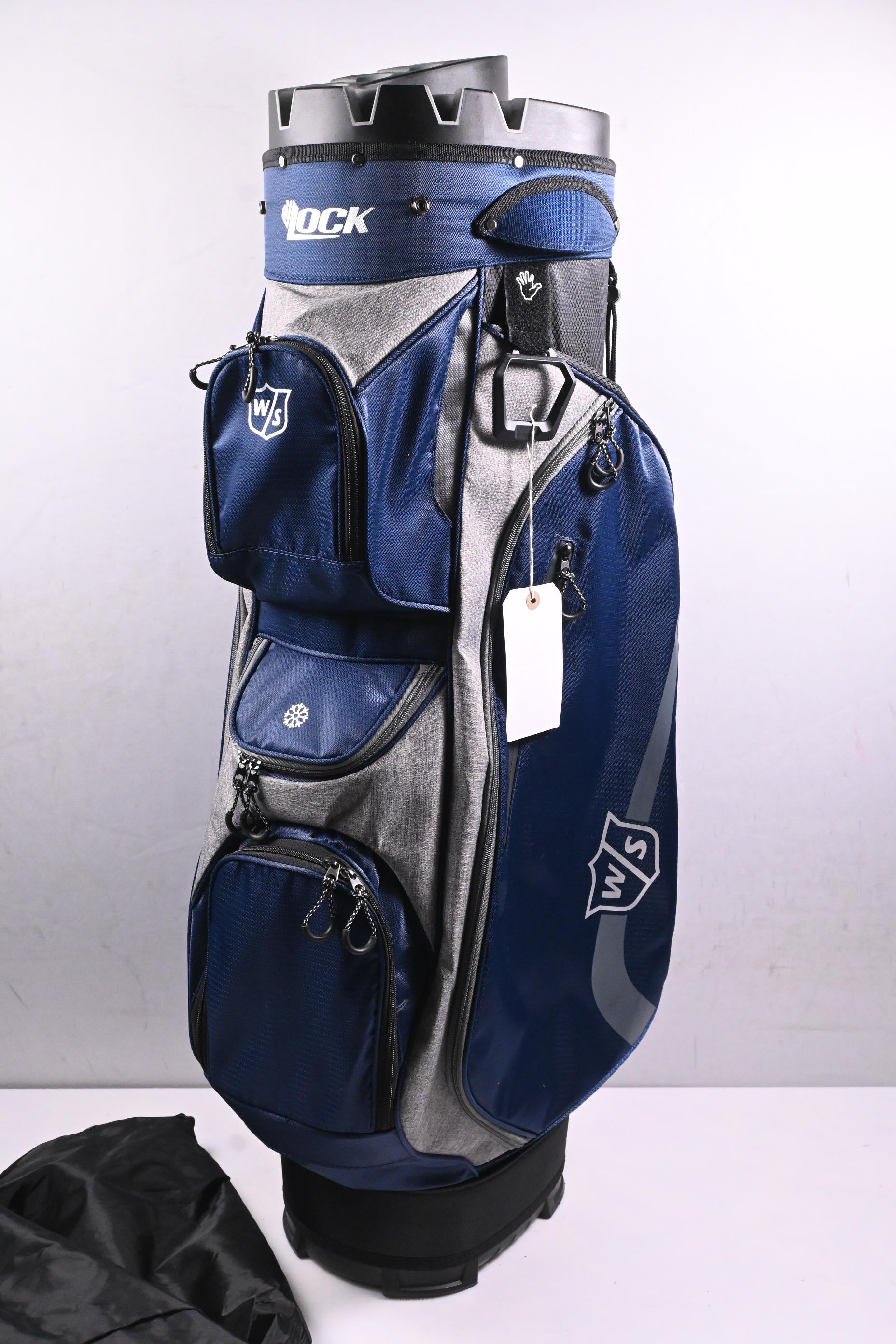 Wilson I-Lock Cart Bag / 14-Way Divider / Navy, Grey