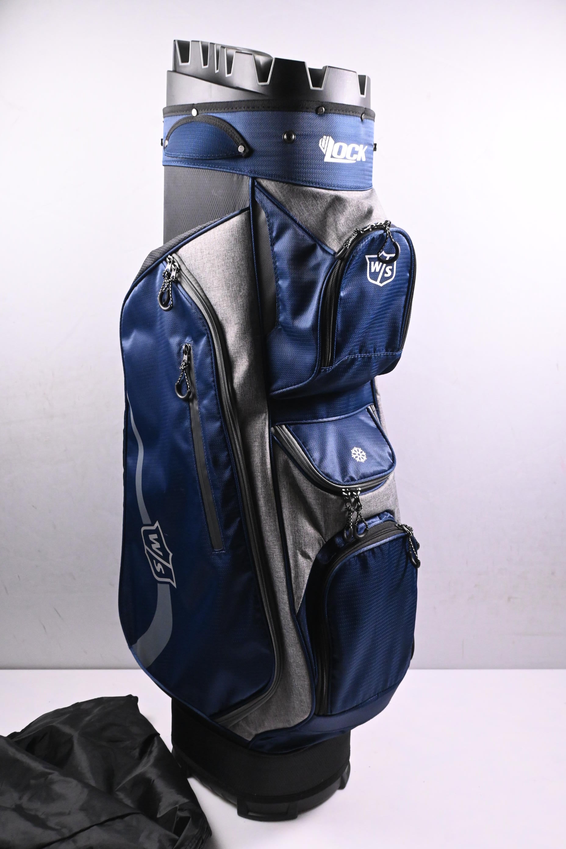 Wilson I-Lock Cart Bag / 14-Way Divider / Navy, Grey