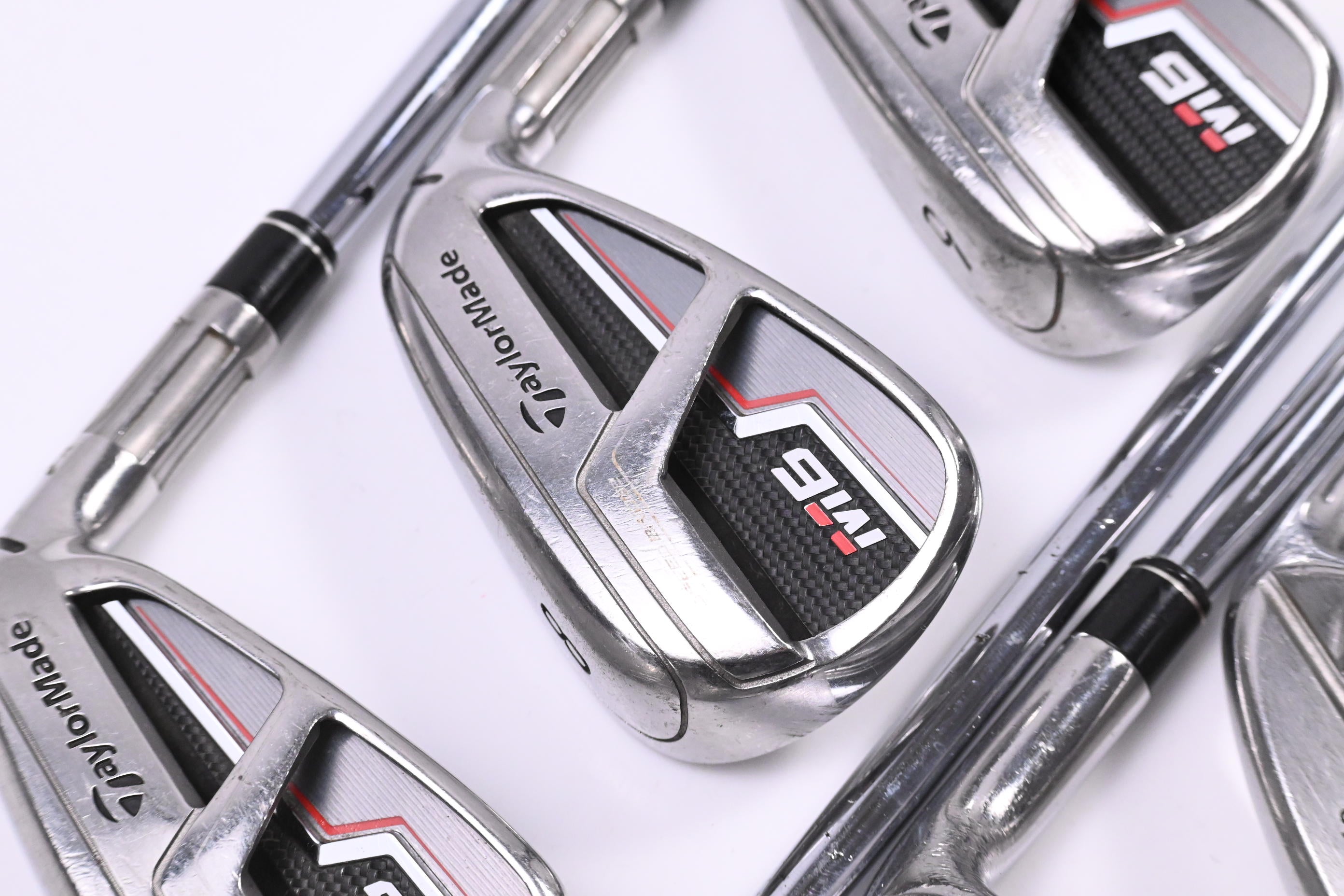 Taylormade M6 Irons / 7-PW+AW+SW+LW / Stiff Flex KBS Max 85 Shafts