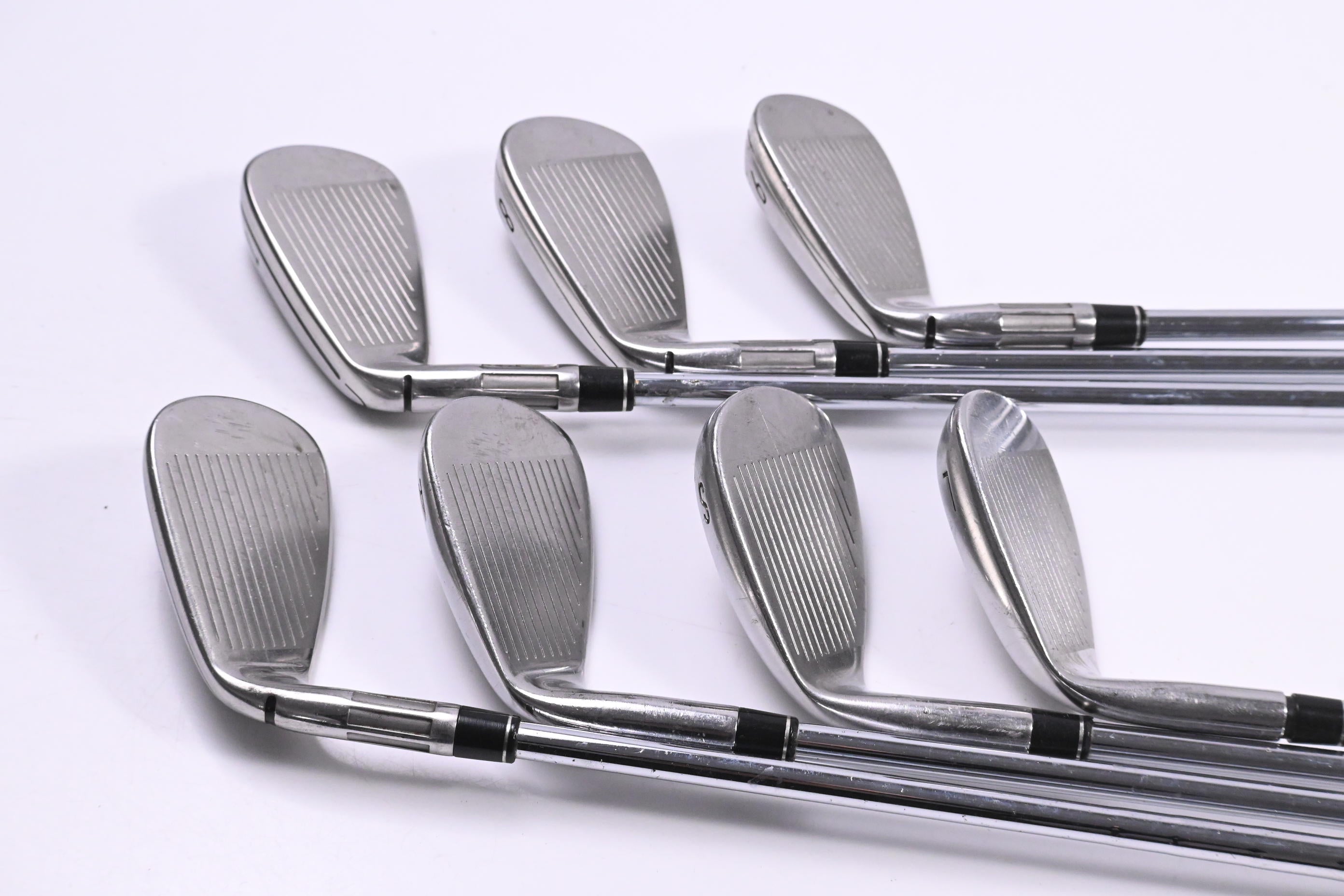 Taylormade M6 Irons / 7-PW+AW+SW+LW / Stiff Flex KBS Max 85 Shafts