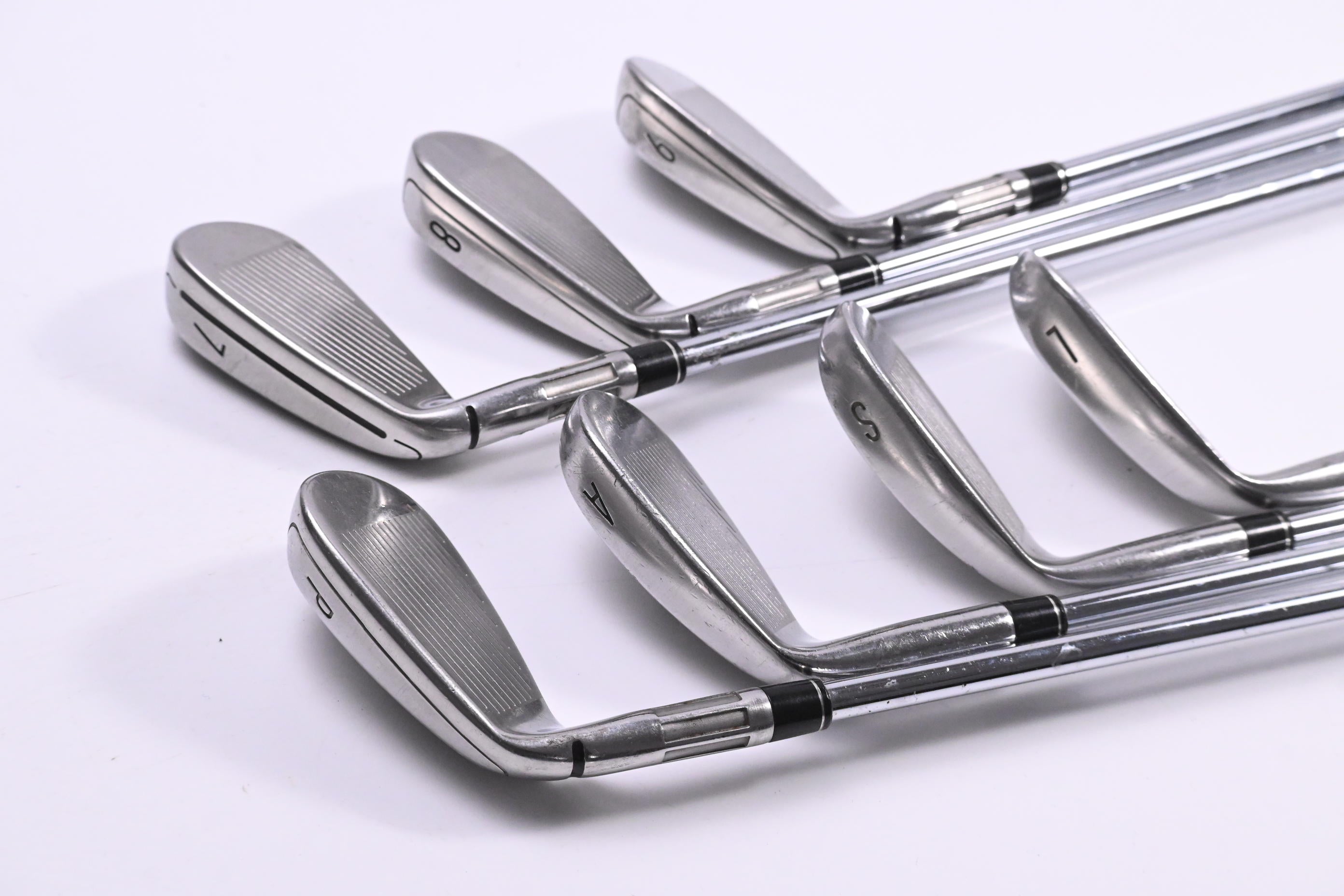 Taylormade M6 Irons / 7-PW+AW+SW+LW / Stiff Flex KBS Max 85 Shafts