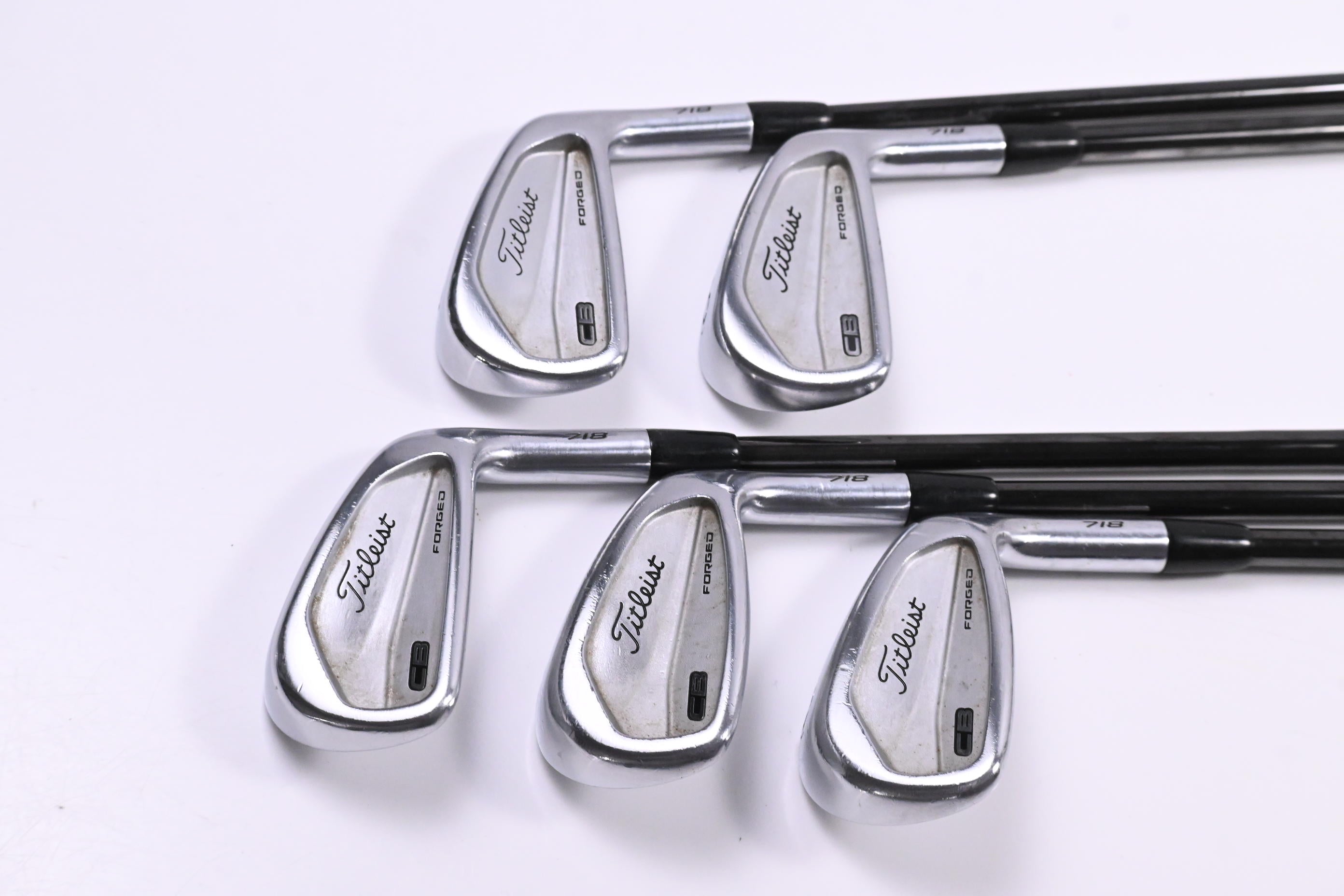 Titleist 718 CB Irons / 5-9i / Stiff Flex KBS $-Taper 125 Shafts