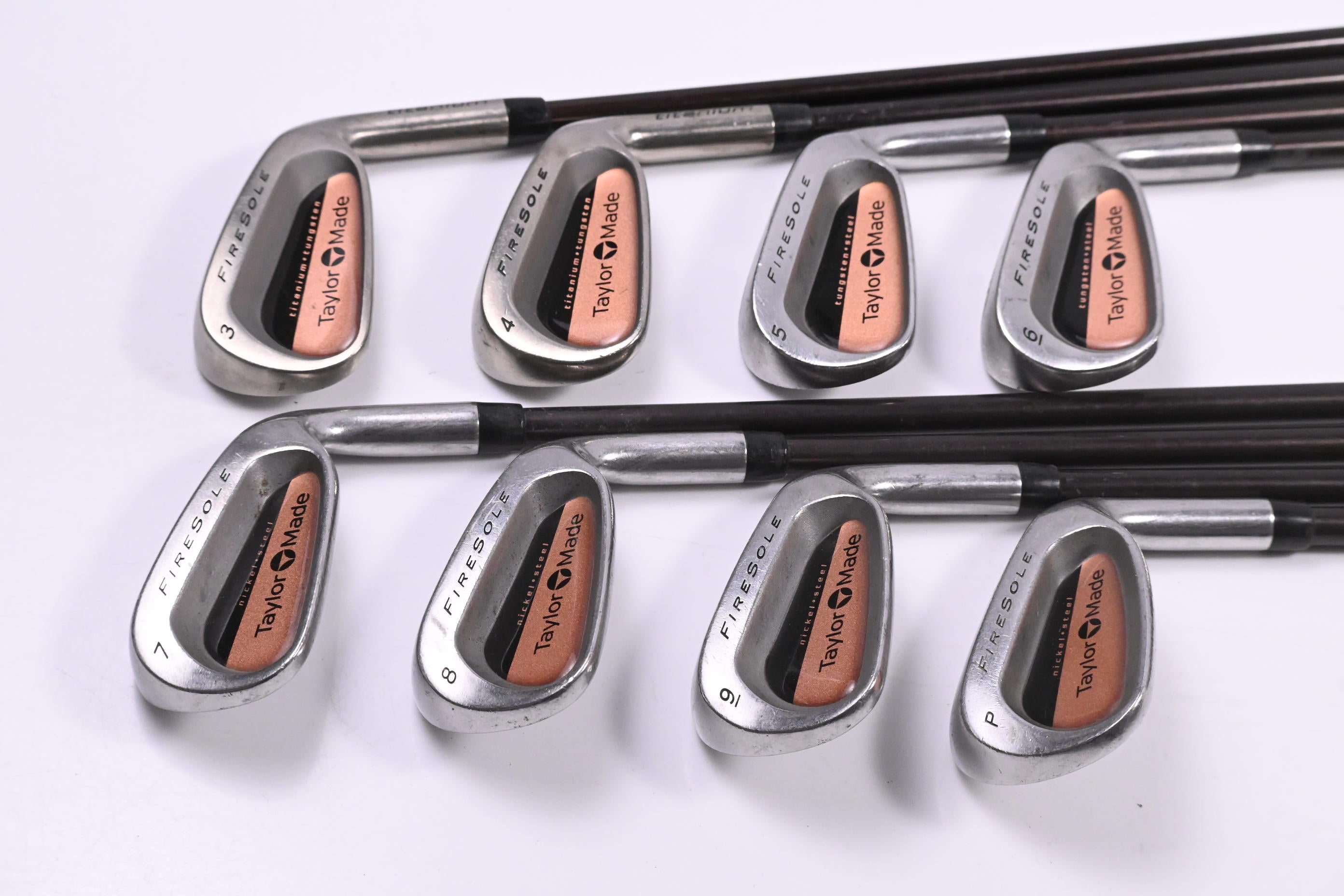 Taylormade Firesole Irons / 3-PW / Regular Flex Taylormade Bubble R-80 Shafts
