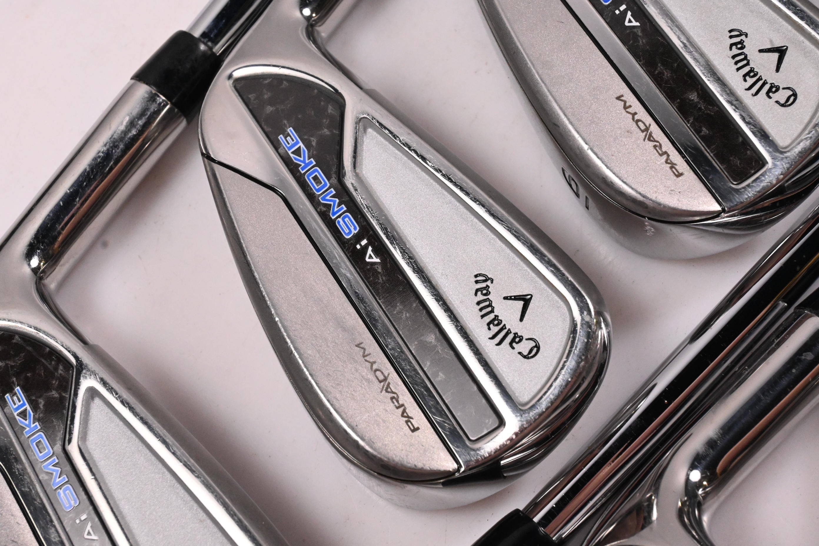 Callaway Paradym Ai Smoke Irons / 4-PW+SW / Stiff Flex Elevate MPH 95 Shafts