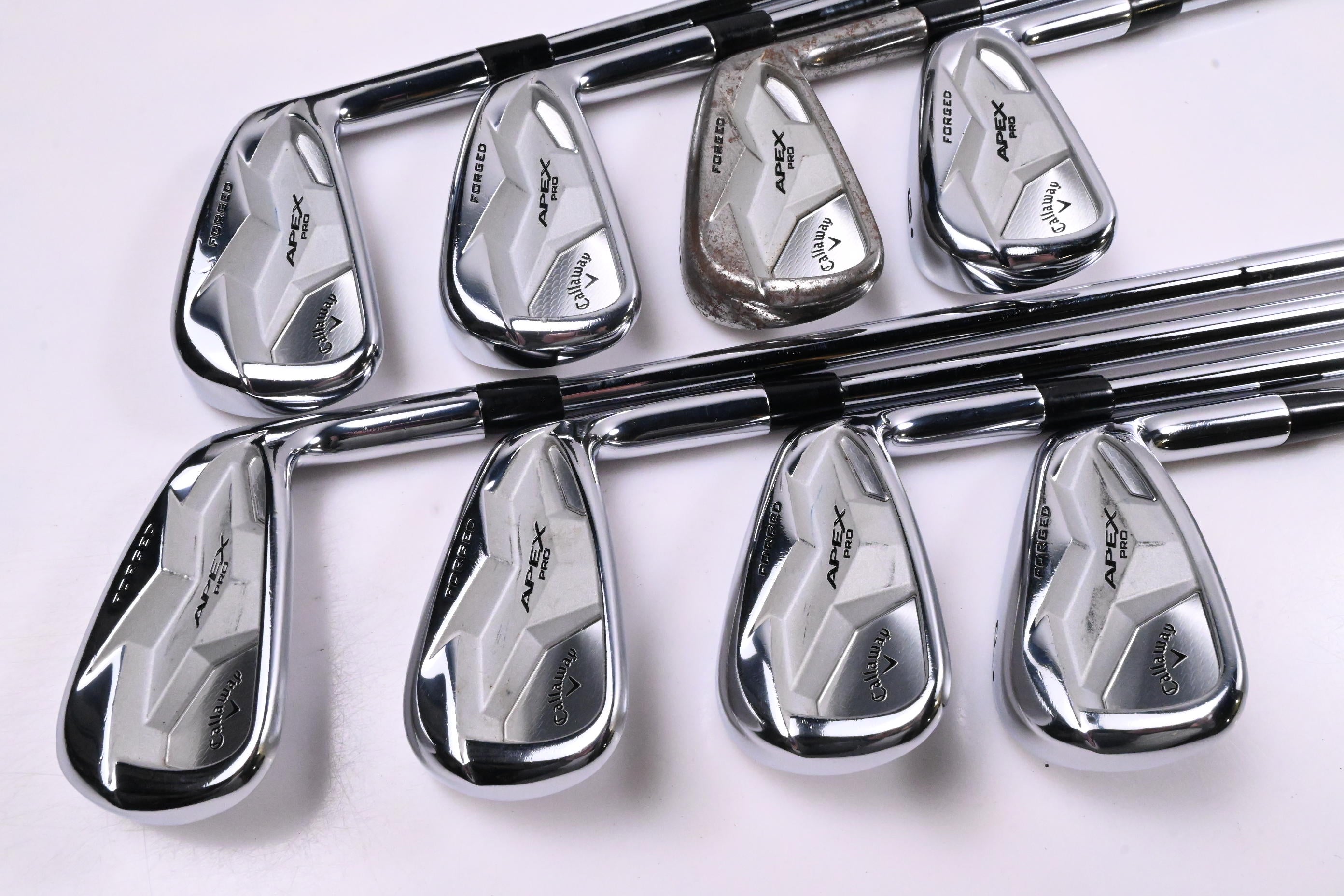 Callaway Apex Pro 19 Irons / 3-PW / Stiff Flex Dynamic Gold 120 S400 Shafts
