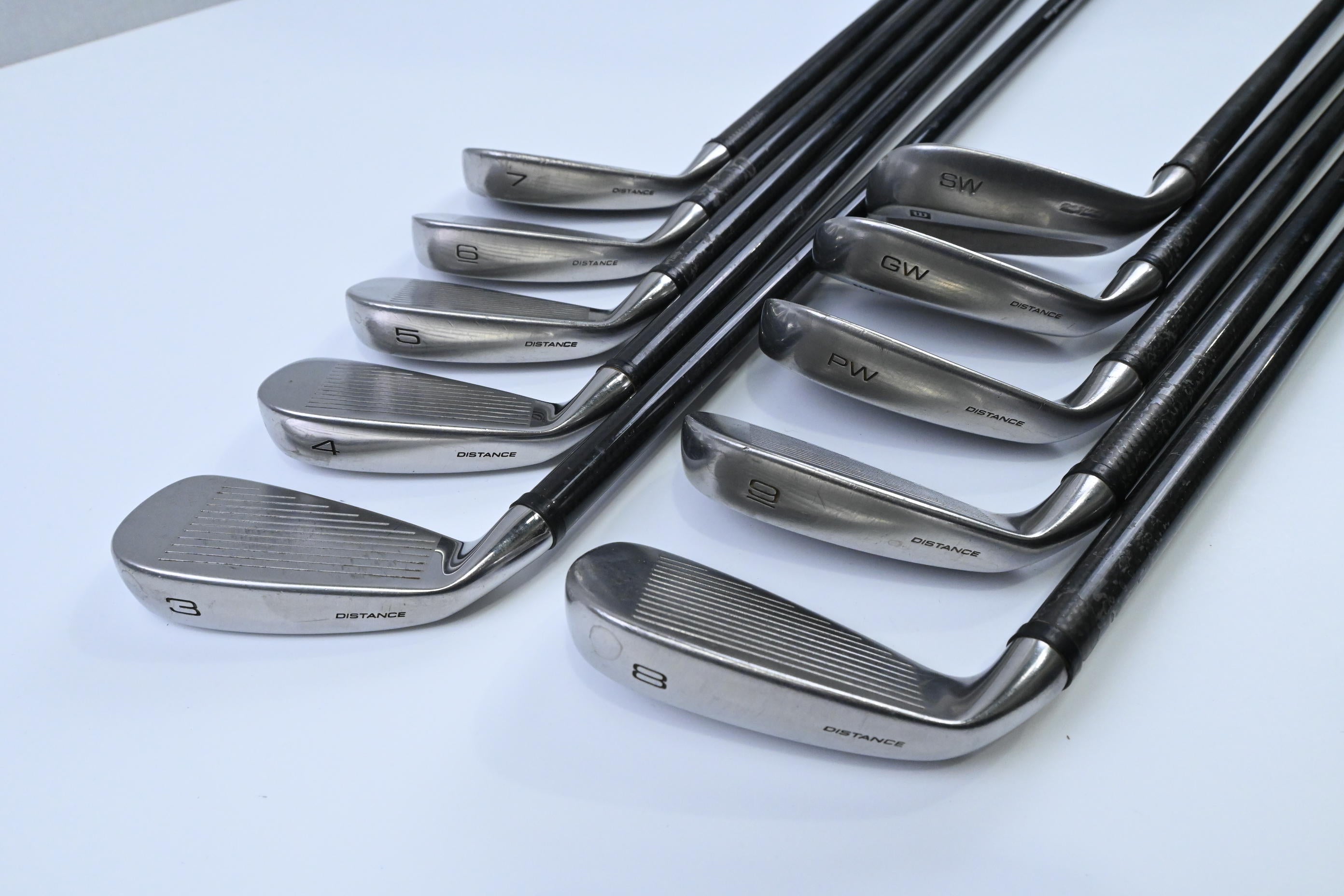 Wilson Deep Red Irons / 3-PW+GW+SW / Regular Flex Wilson Tri-Ply .535 Shafts
