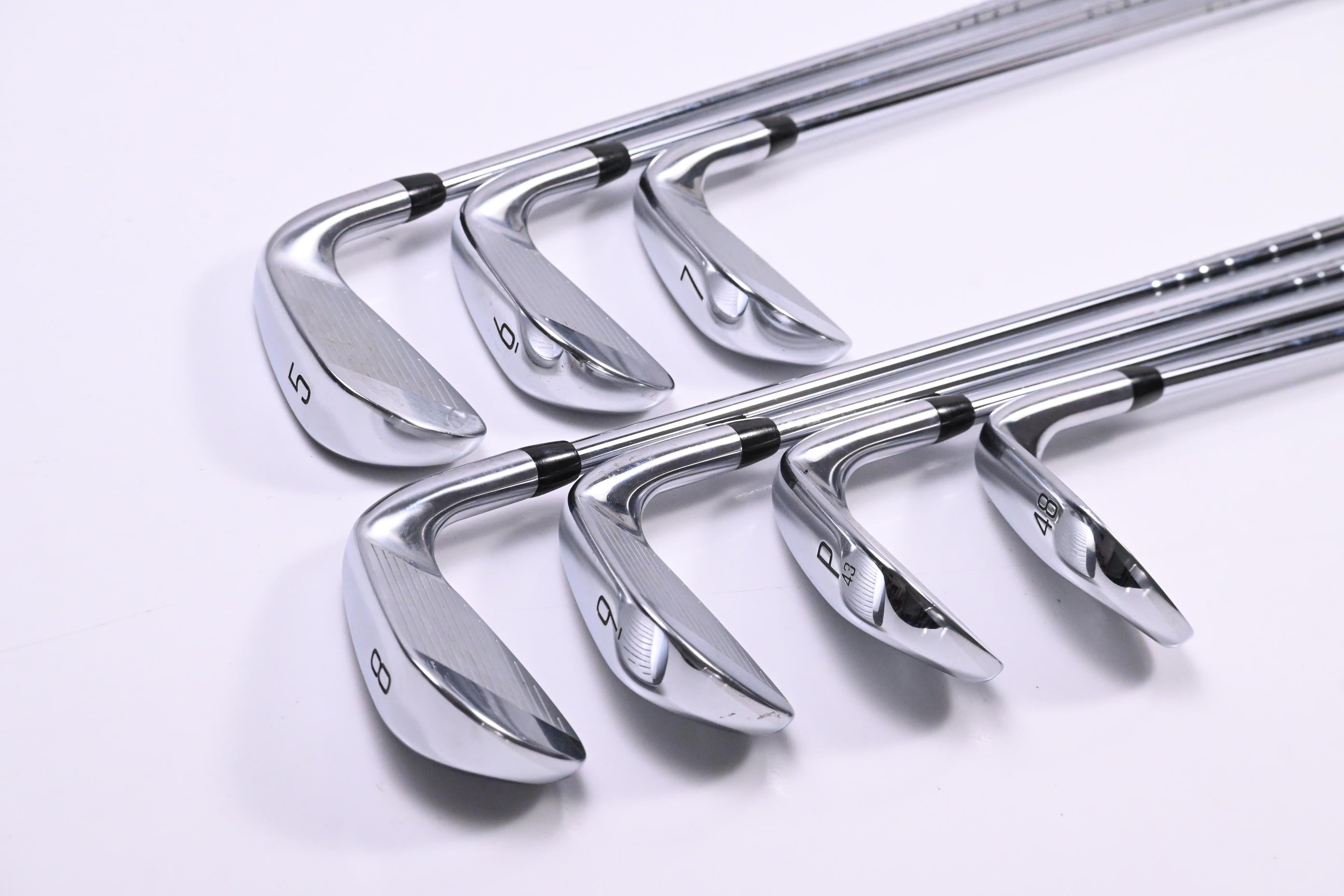 Left Hand Titleist T350 Irons / 5-PW+GW / Regular Flex True Temper AMT Red