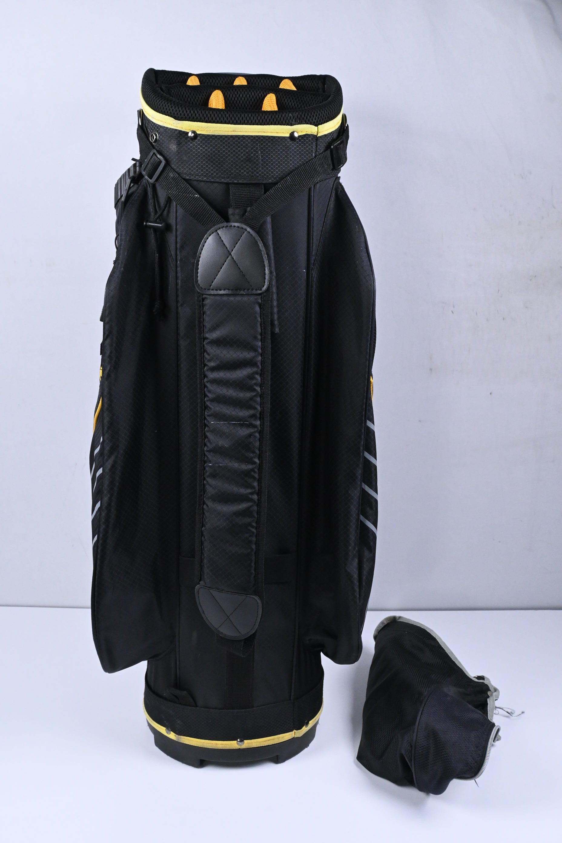 CaddyMatic Cart Bag / 14-Way Divider / Black, Yellow