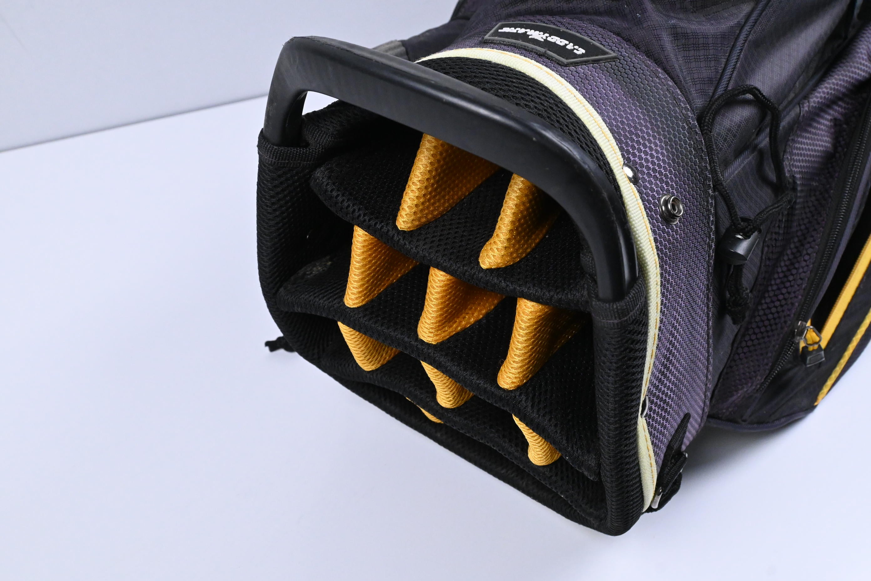 CaddyMatic Cart Bag / 14-Way Divider / Black, Yellow