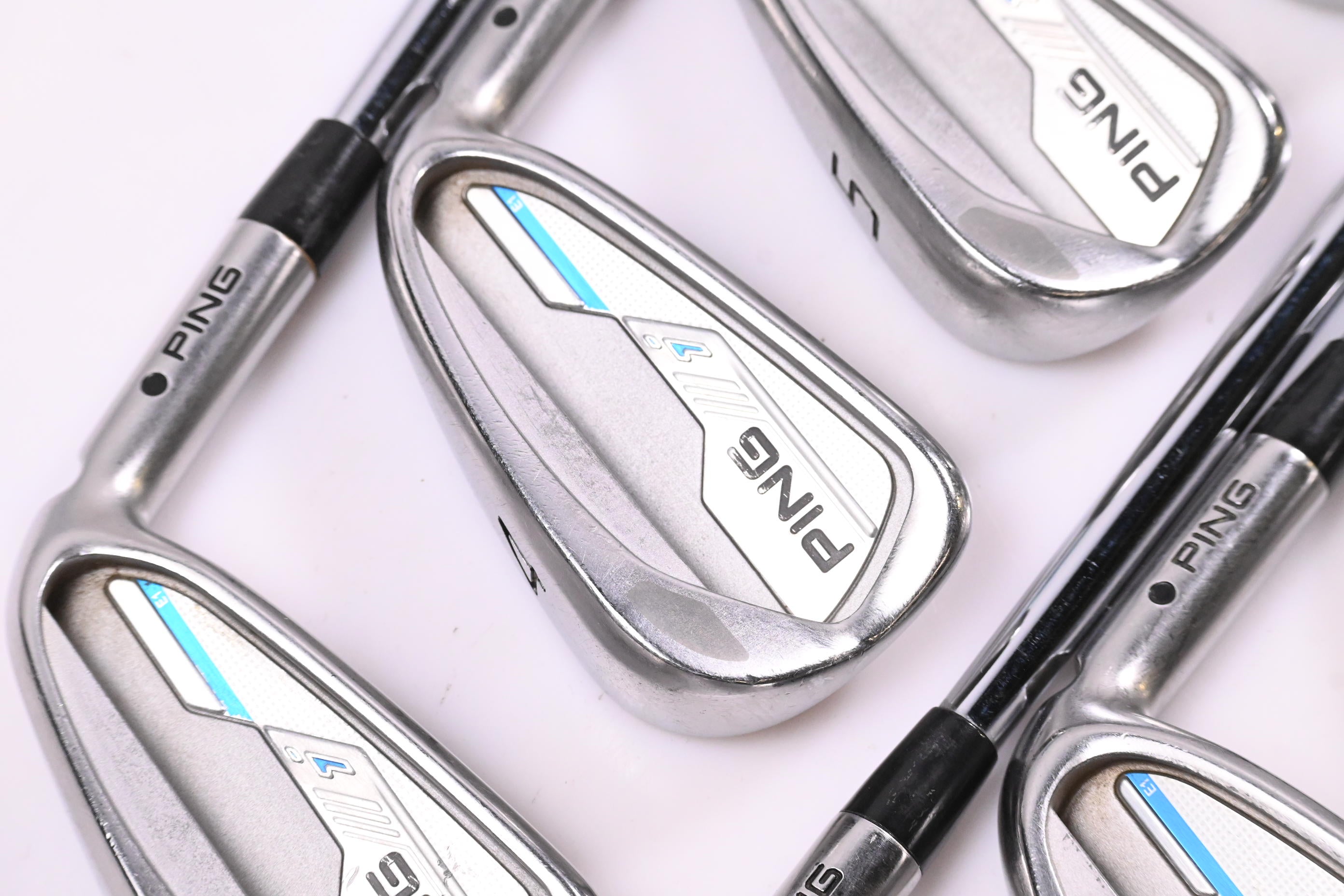 Ping i-Series E1 Irons / 3-PW / Black Dot / Regular Flex Ping AWT 2.0 Shafts