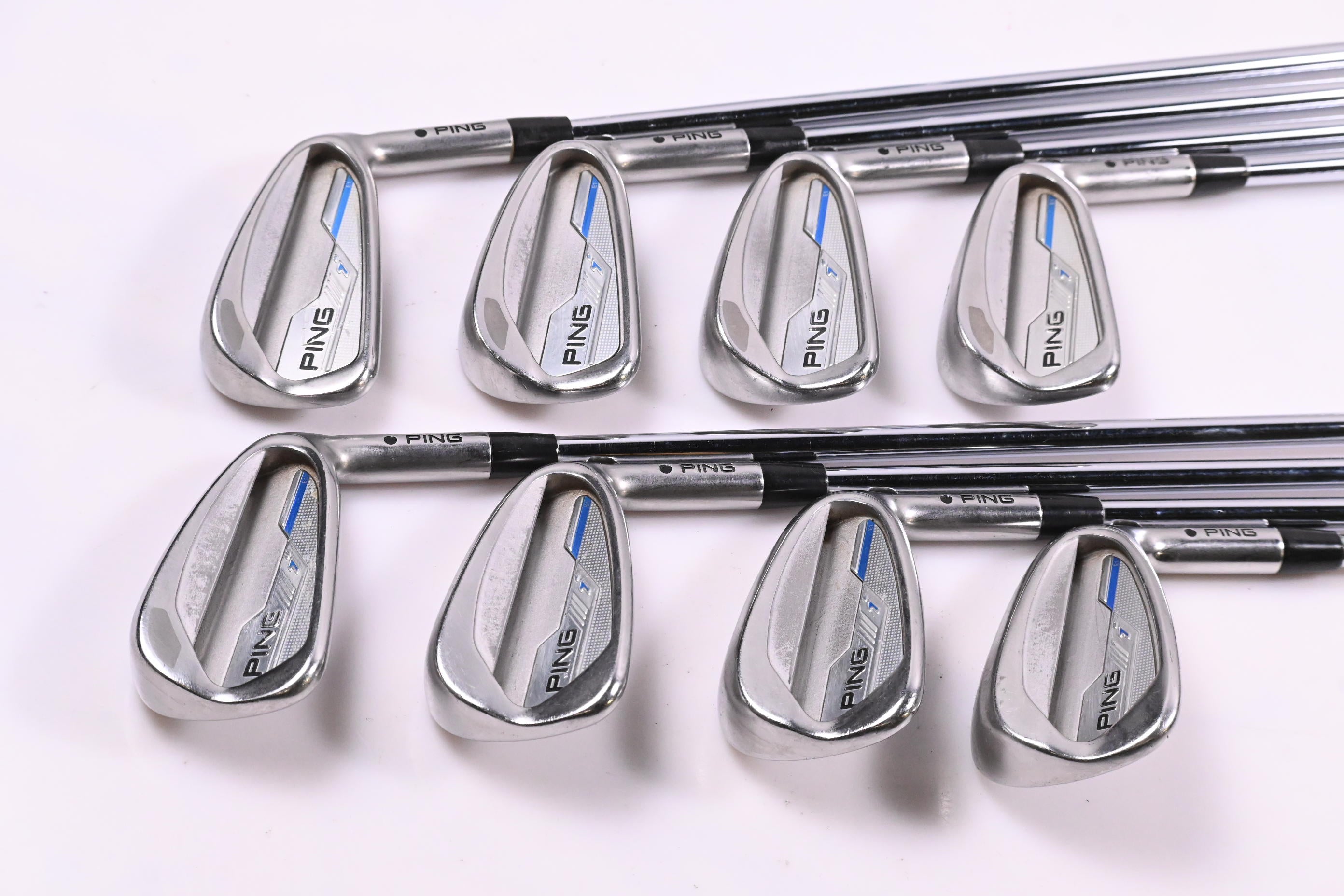 Ping i-Series E1 Irons / 3-PW / Black Dot / Regular Flex Ping AWT 2.0 Shafts