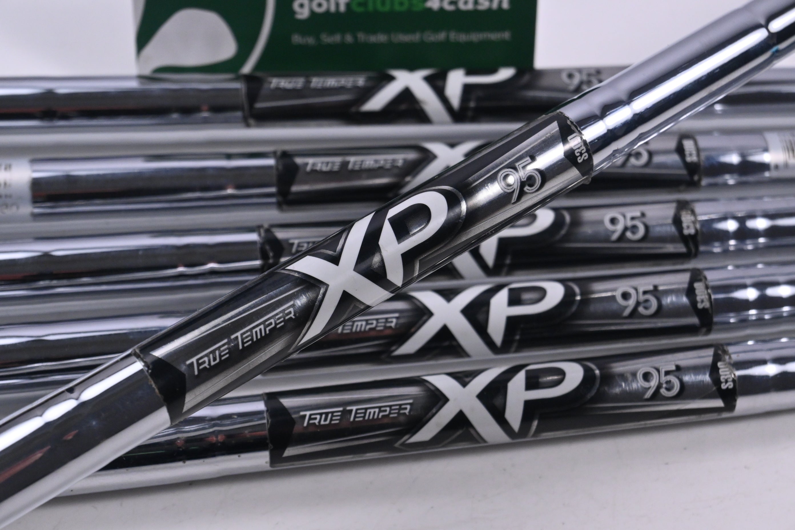 True Temper XP 95 S300 Iron Shafts / Stiff Flex / Set of 6 / .355" Taper Tip