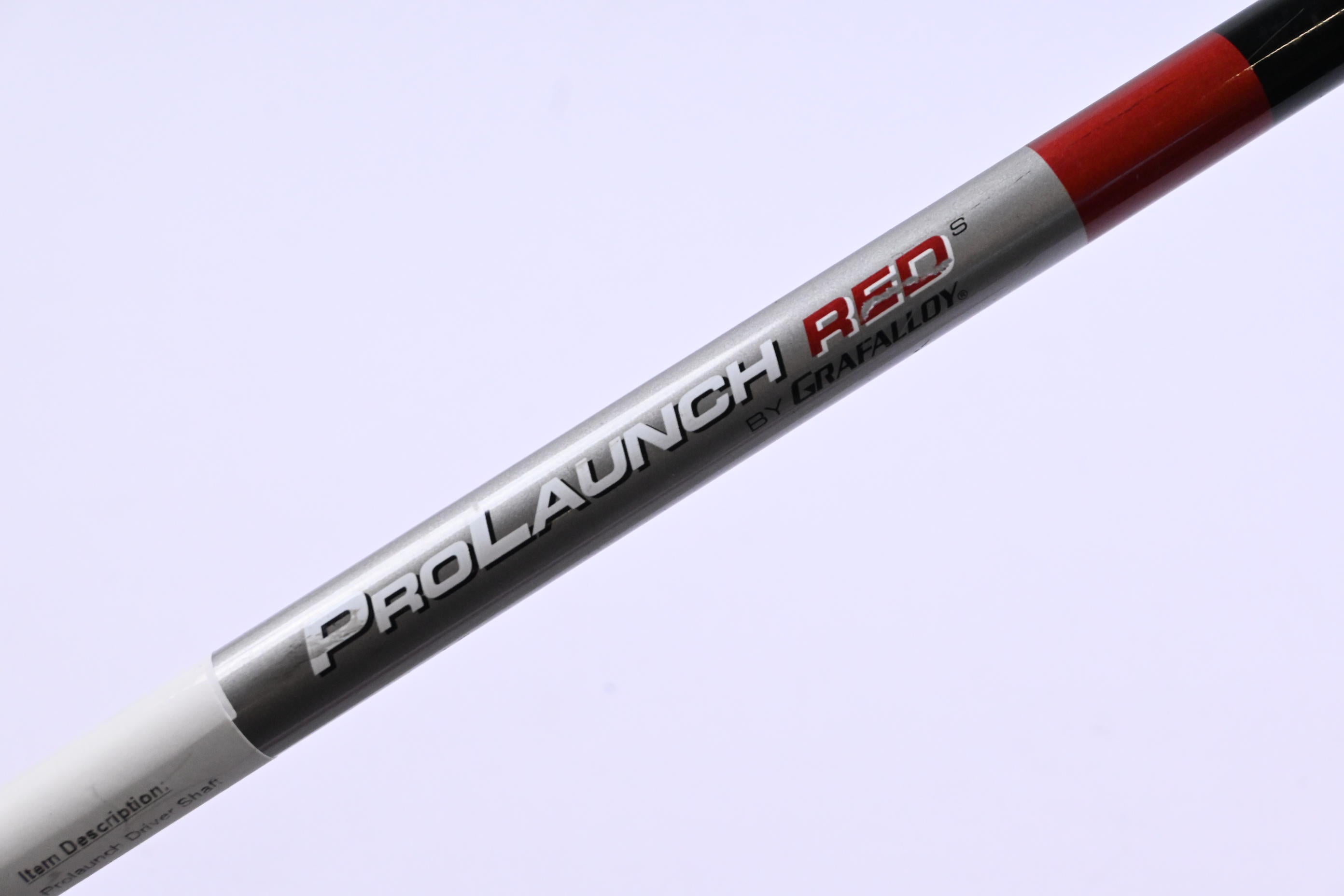 Grafalloy Prolaunch Red Driver Shaft / Stiff Flex / Titleist Adapter