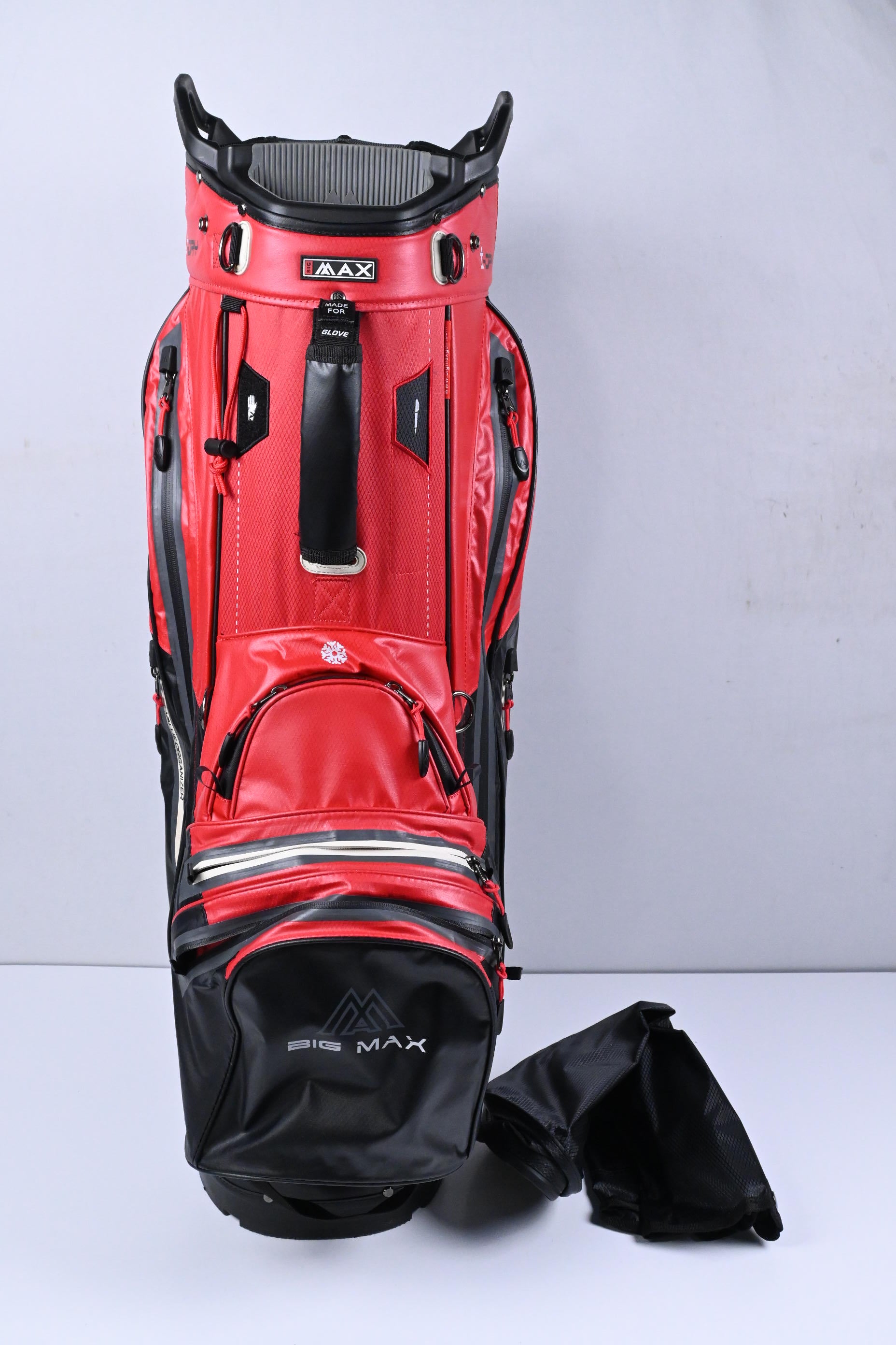 Big Max Aqua Tour 4 Cart Bag / 14-Way Divider / Black, Red