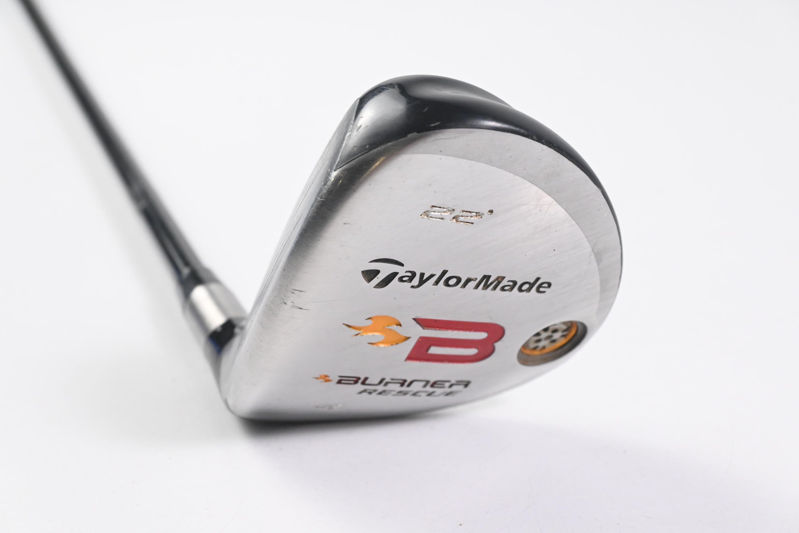 Left Hand Taylormade Burner 2008 #4 Hybrid / 22 Degree / Regular Flex REAX 60