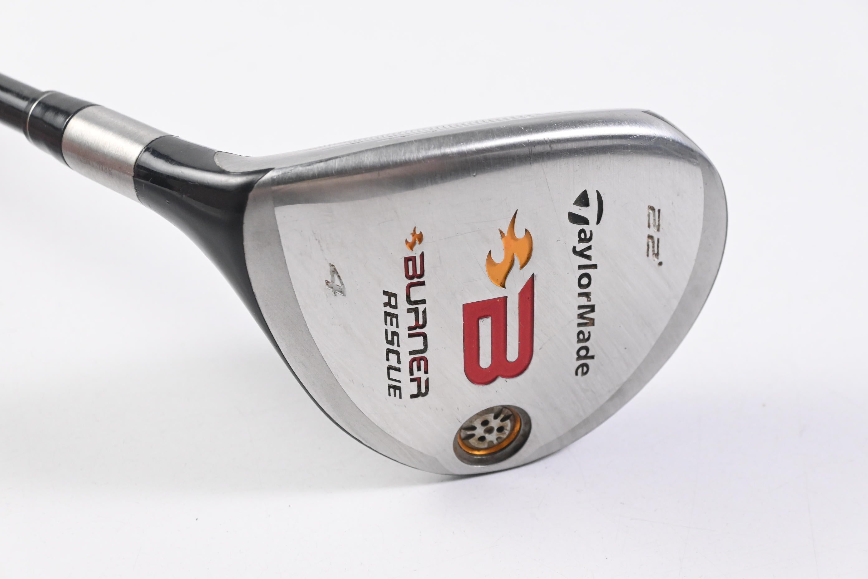 Left Hand Taylormade Burner 2008 #4 Hybrid / 22 Degree / Regular Flex REAX 60