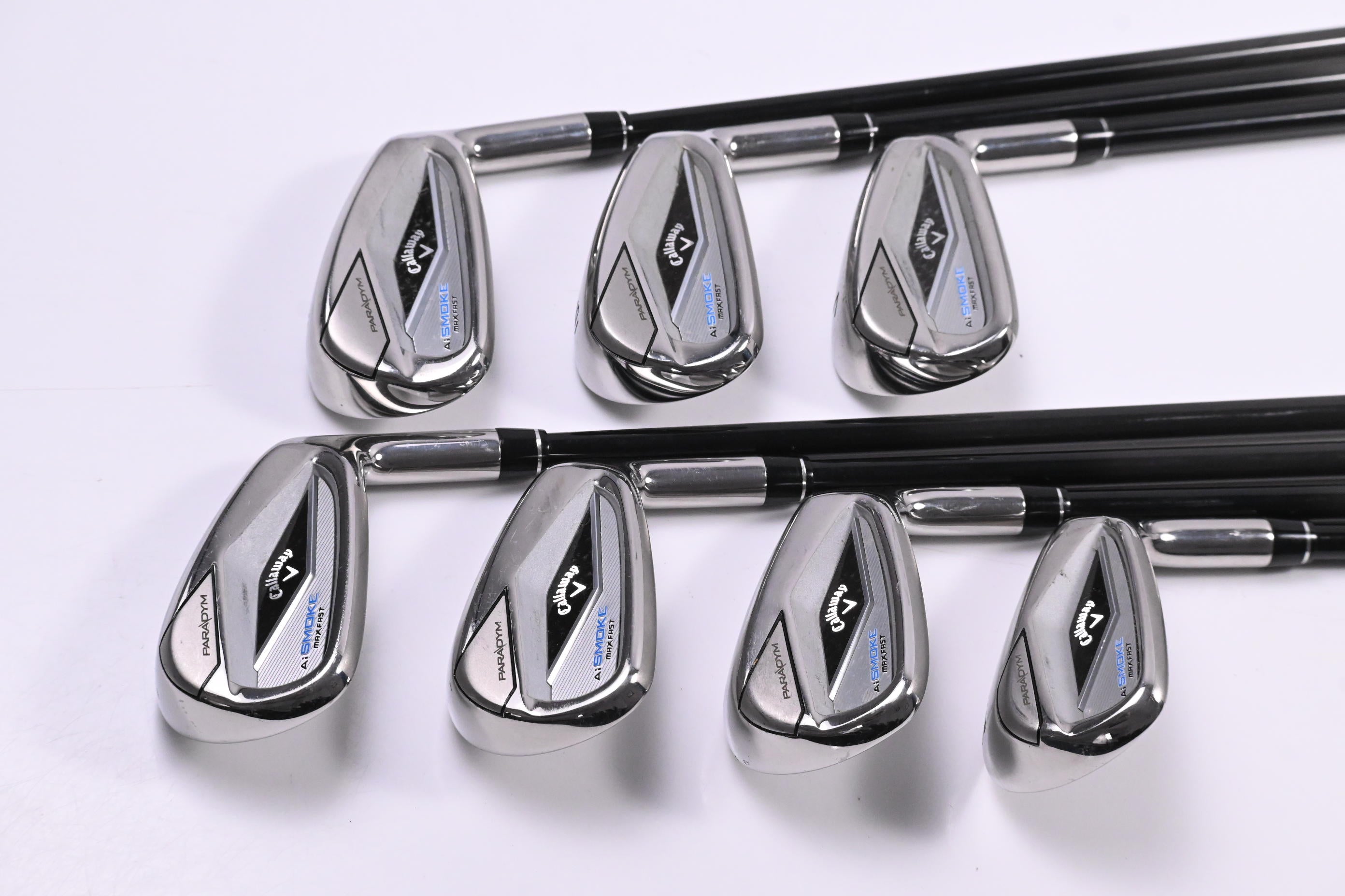 Callaway Paradym Ai Smoke Max Fast Irons / 5-PW+SW / Senior Flex Tensei Blue 40