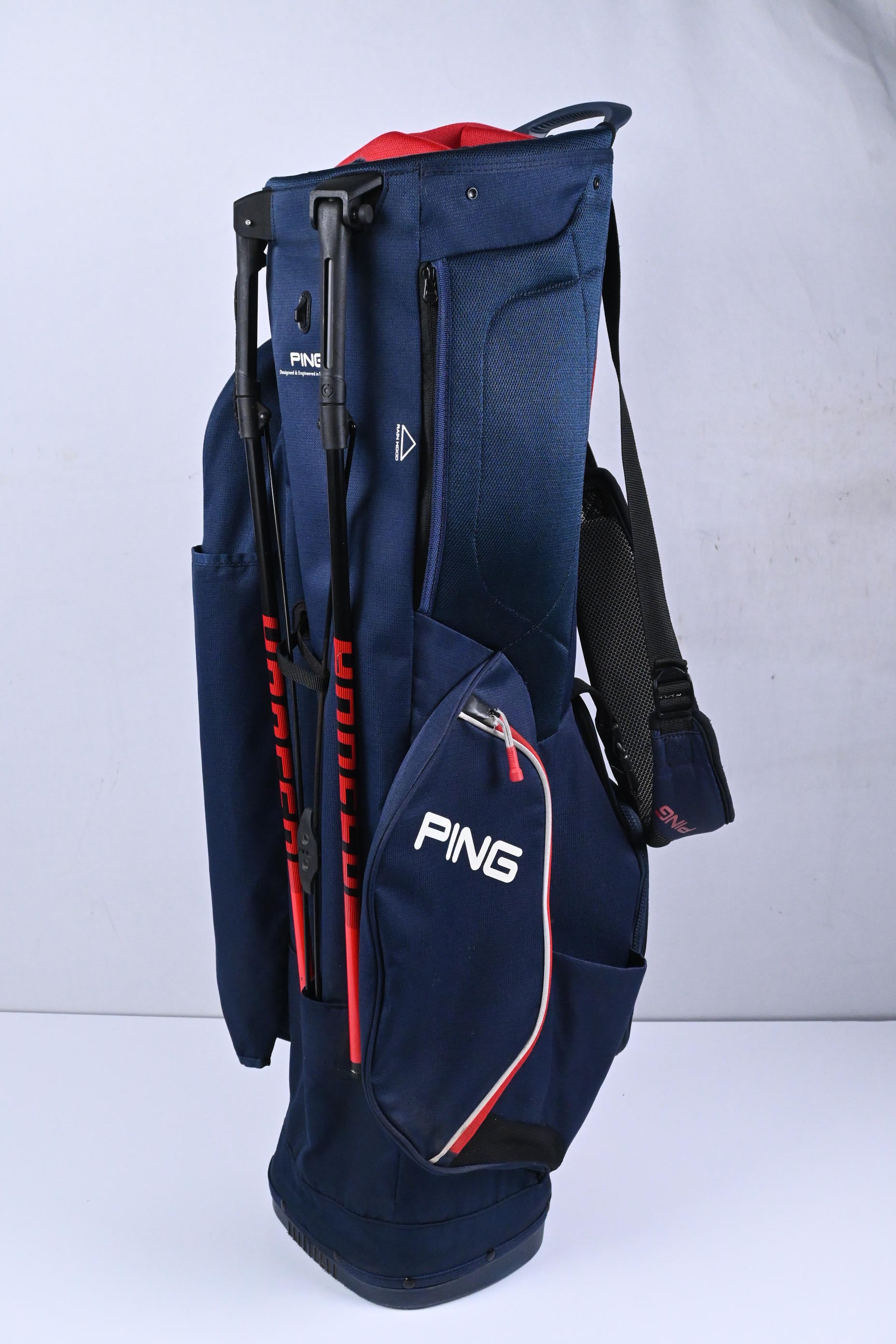 Ping Stand Bag / 5-Way Divider / Navy, Red