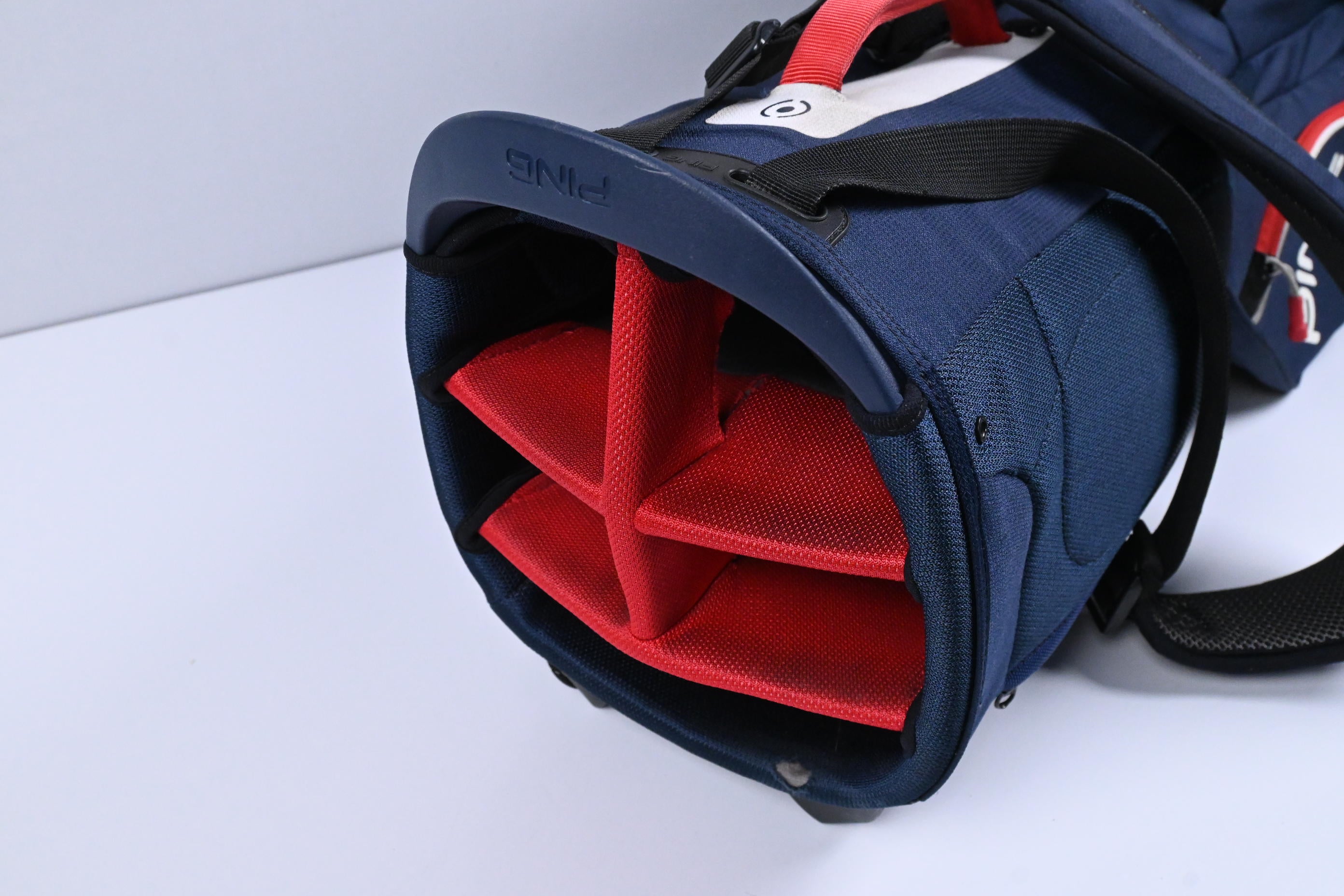 Ping Stand Bag / 5-Way Divider / Navy, Red