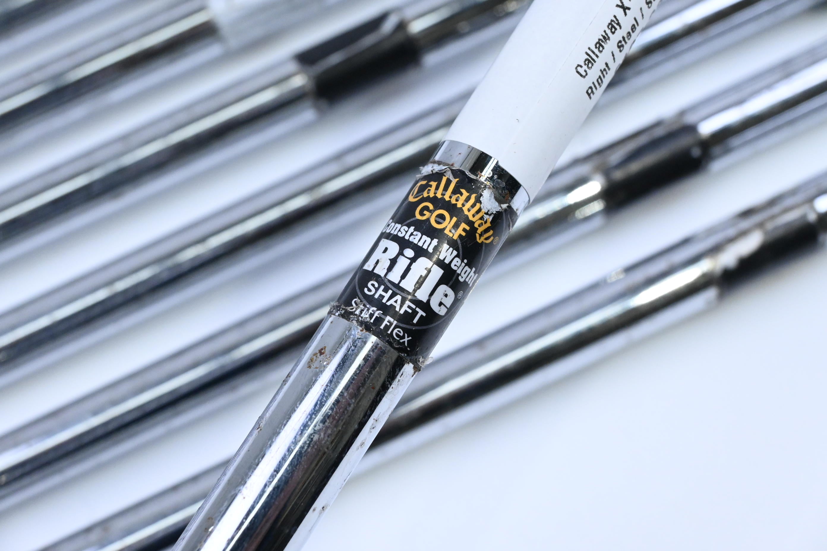 Callaway X-12 Irons / 3-PW / Stiff Flex Callaway Rifle Constant Weight Shaft