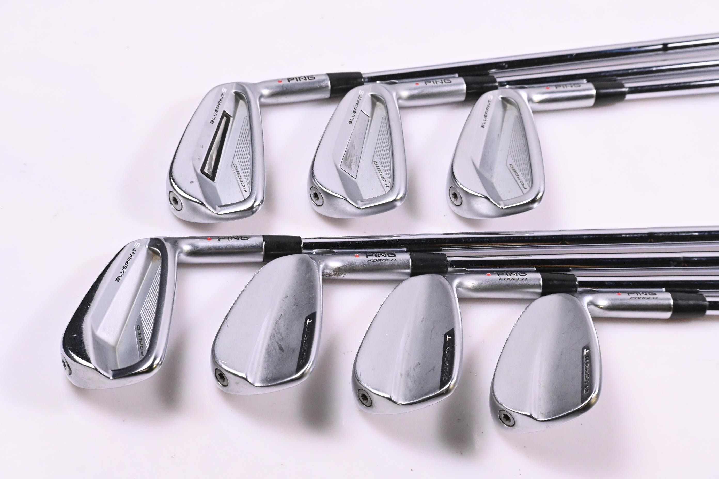 Ping Blueprint S/T Irons / 4-PW / Red Dot / X-Flex Dynamic Gold 120 X100 Shafts