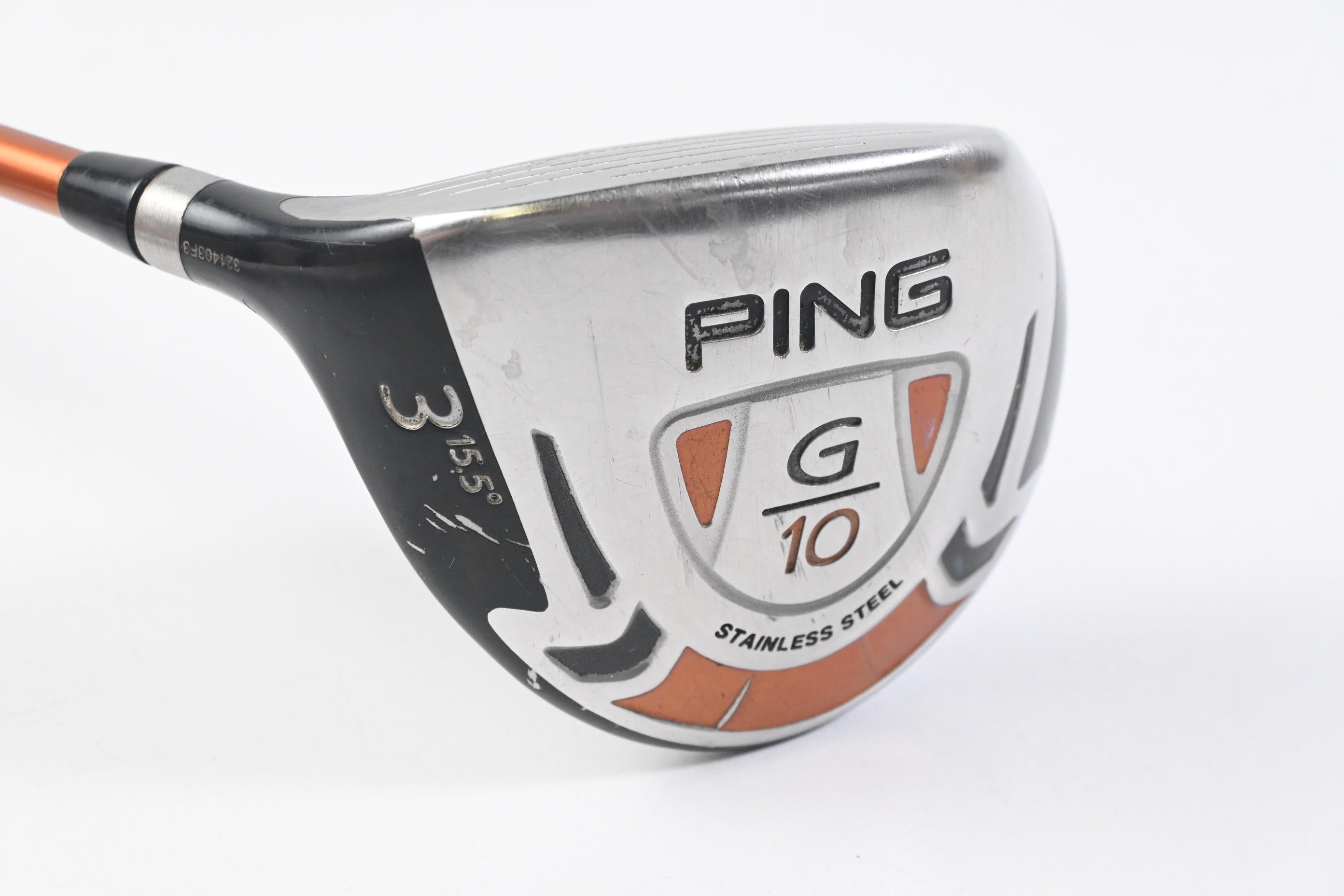 Left Hand Ping G10 #3 Wood / 15.5 Degree / Stiff Flex Ping TFC 129 F Shaft