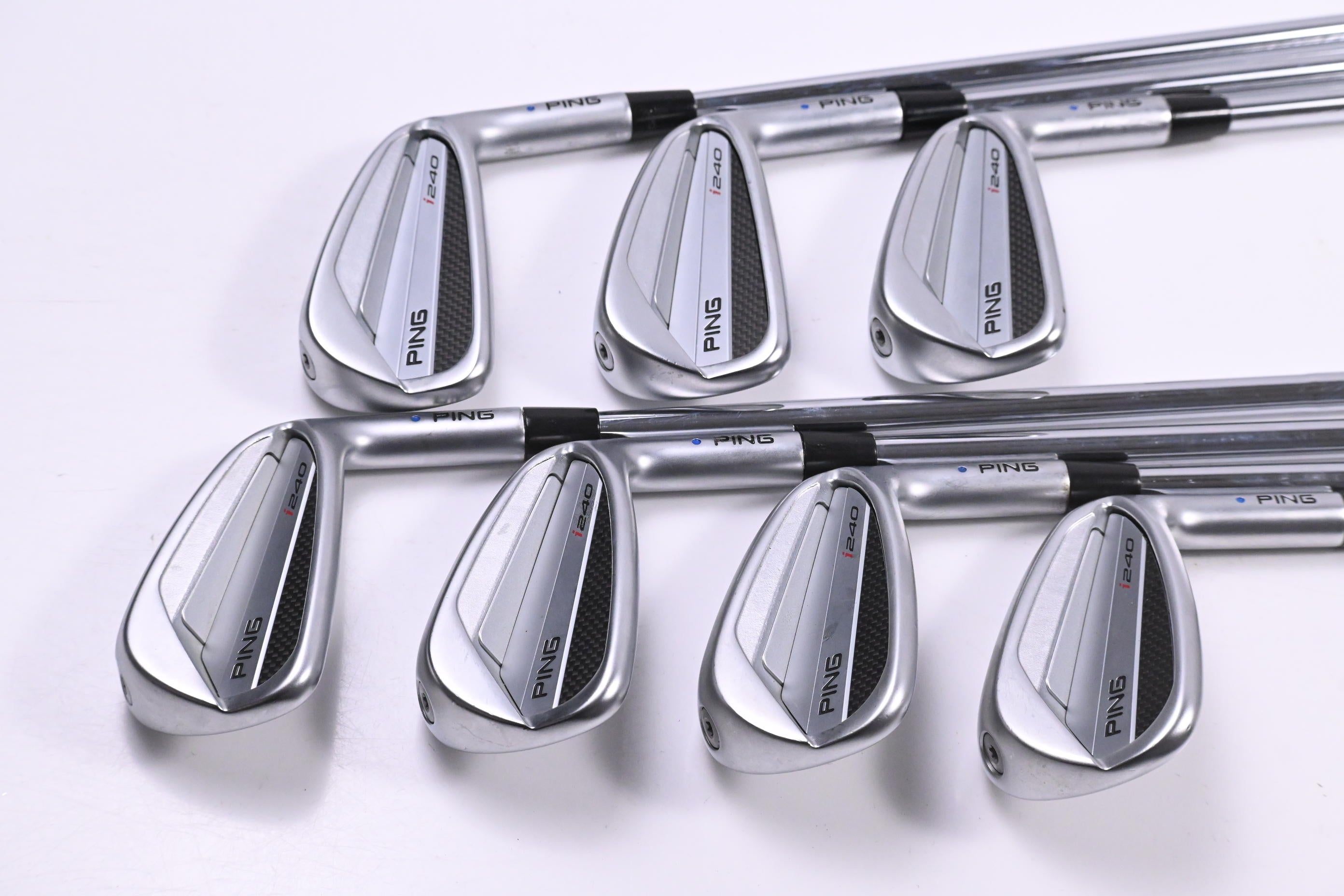 Ping I240 Irons / 4-PW / Blue Dot / Stiff Flex NS Pro Modus 3 Tour 115 Shafts