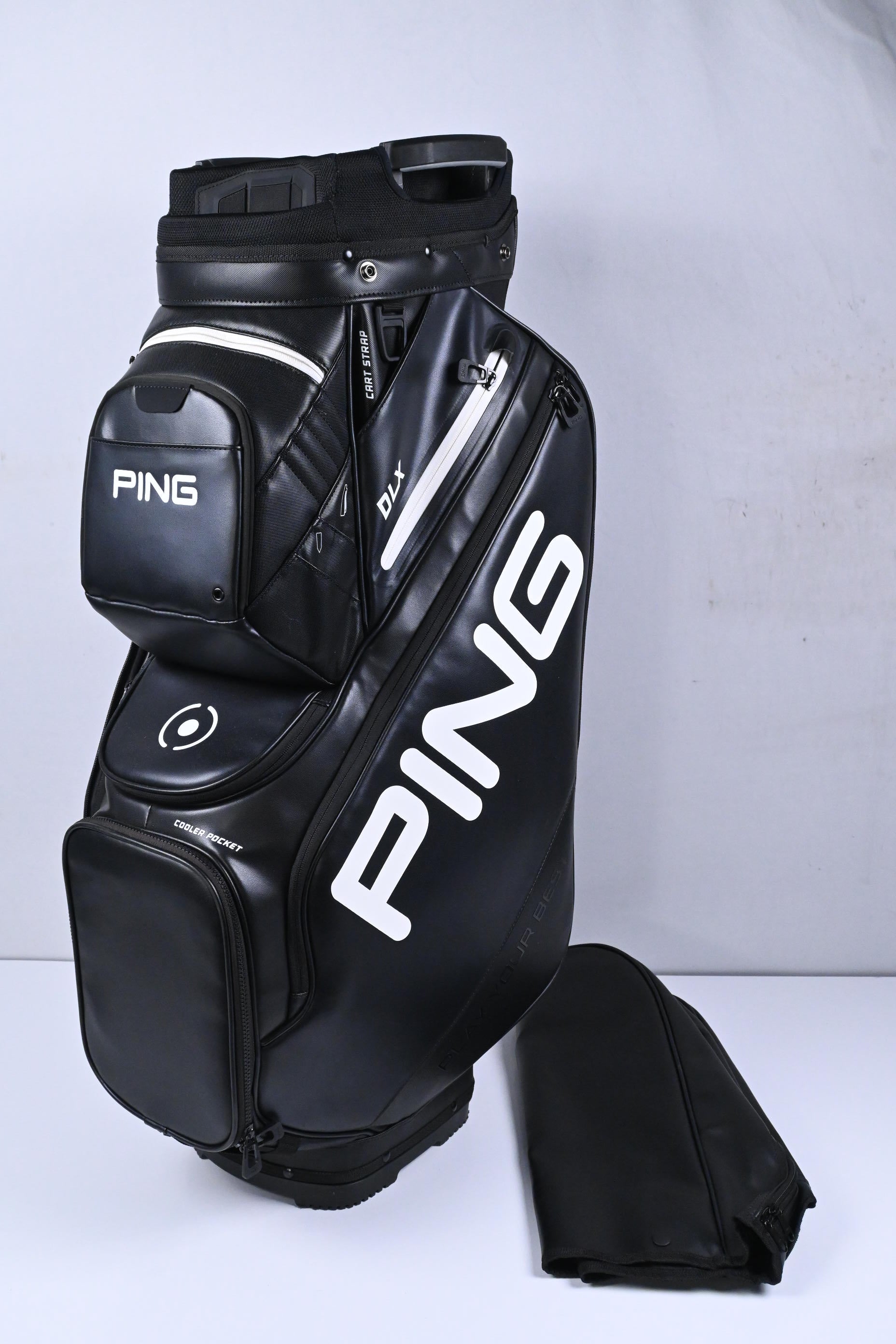 Ping DLX Cart Bag / 14-Way Divider / Black, White