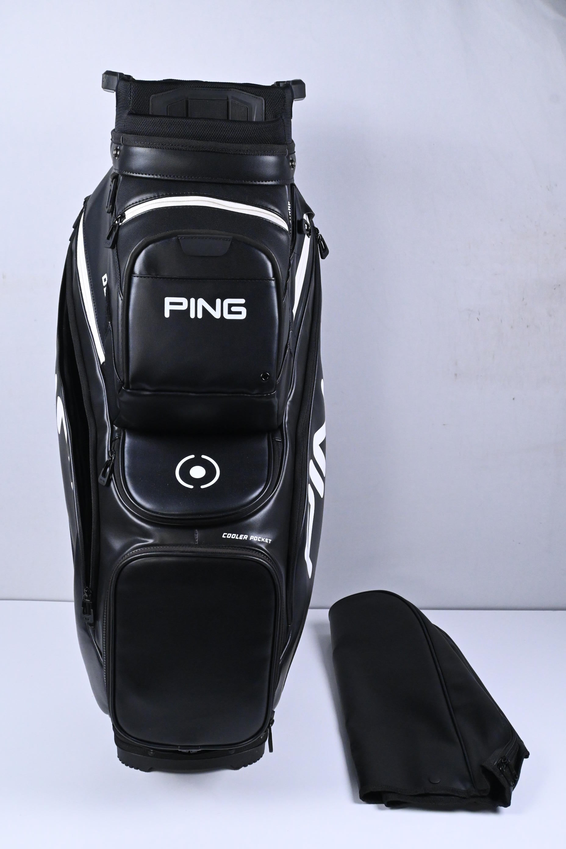 Ping DLX Cart Bag / 14-Way Divider / Black, White
