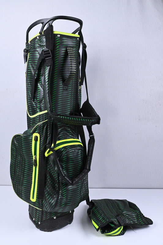 Ouul Stand Bag / 5-Way Divider / Green, Black & Lime