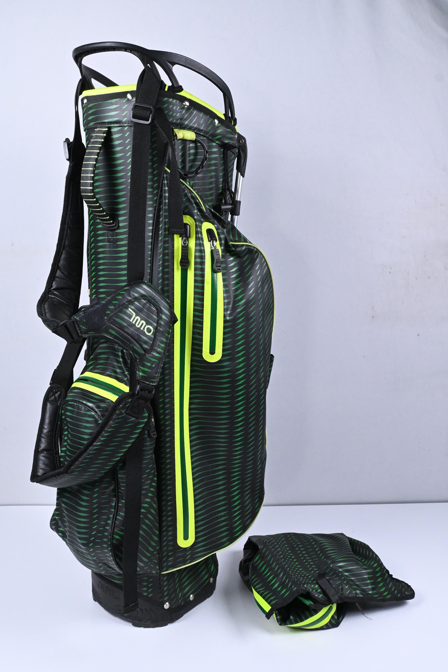 Ouul Stand Bag / 5-Way Divider / Green, Black & Lime
