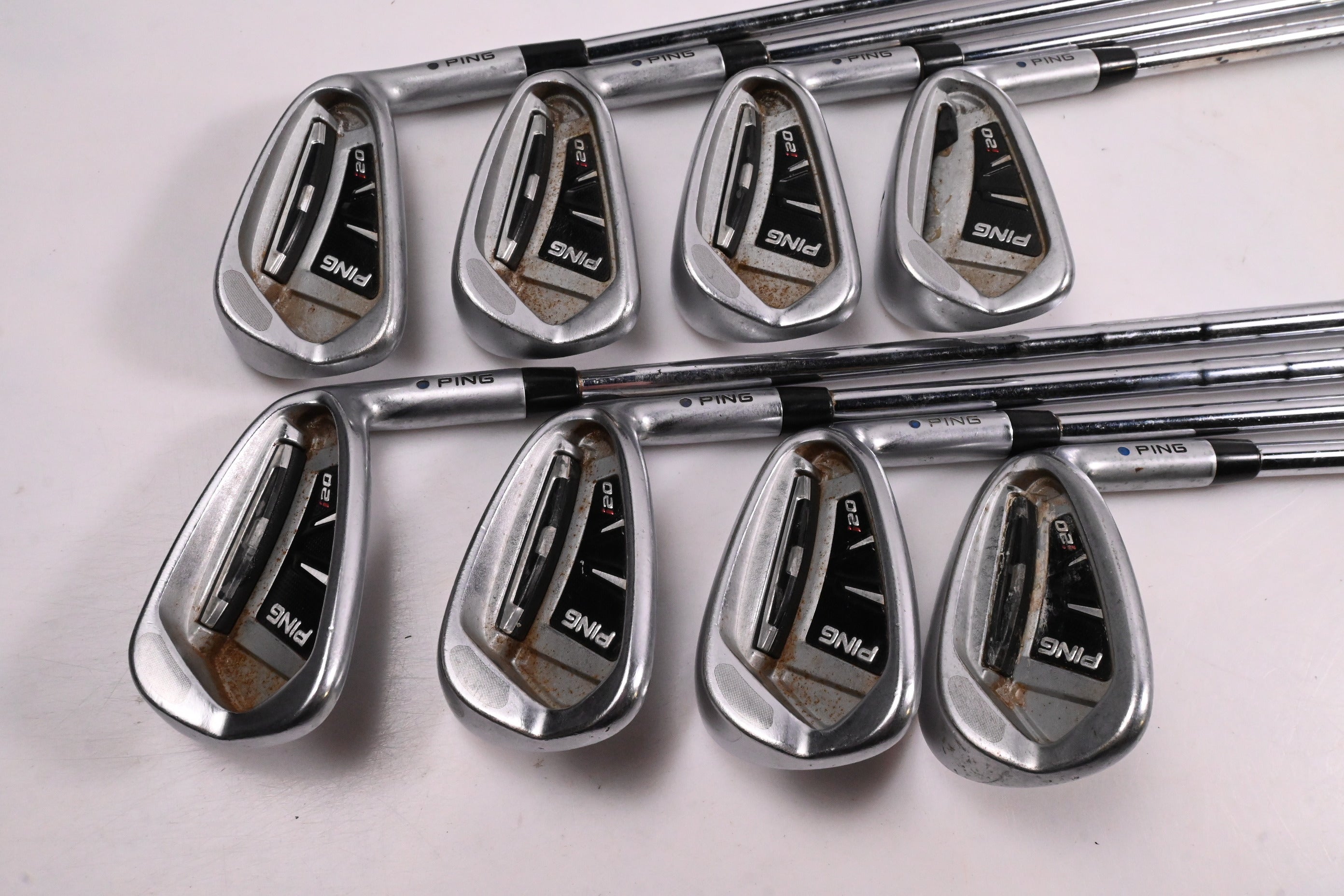 Ping i20 Irons / 4-PW+SW / Black Dot / Regular Flex Ping CFS Shafts