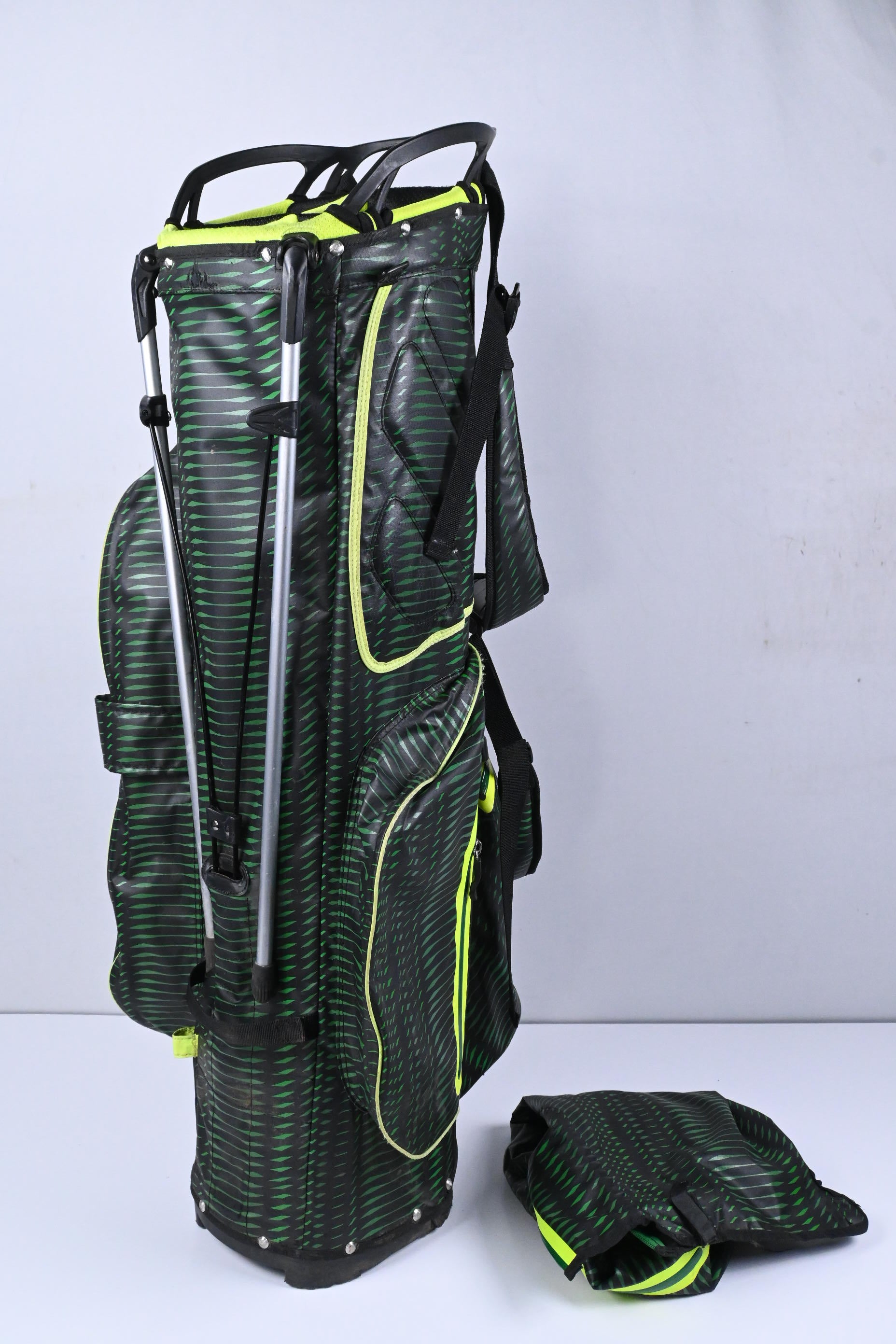 Ouul Stand Bag / 5-Way Divider / Green, Black & Lime