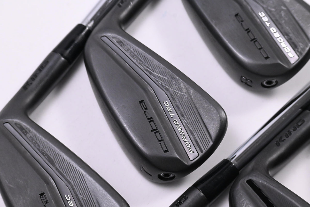 Cobra King Forged Tec 2023 Black Irons / 6-PW+GW / Regular Flex KBS $-Taper Lite
