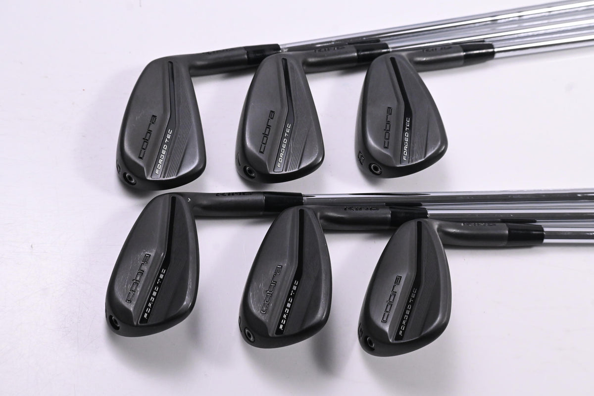 Cobra King Forged Tec 2023 Black Irons / 6-PW+GW / Regular Flex KBS $-Taper Lite