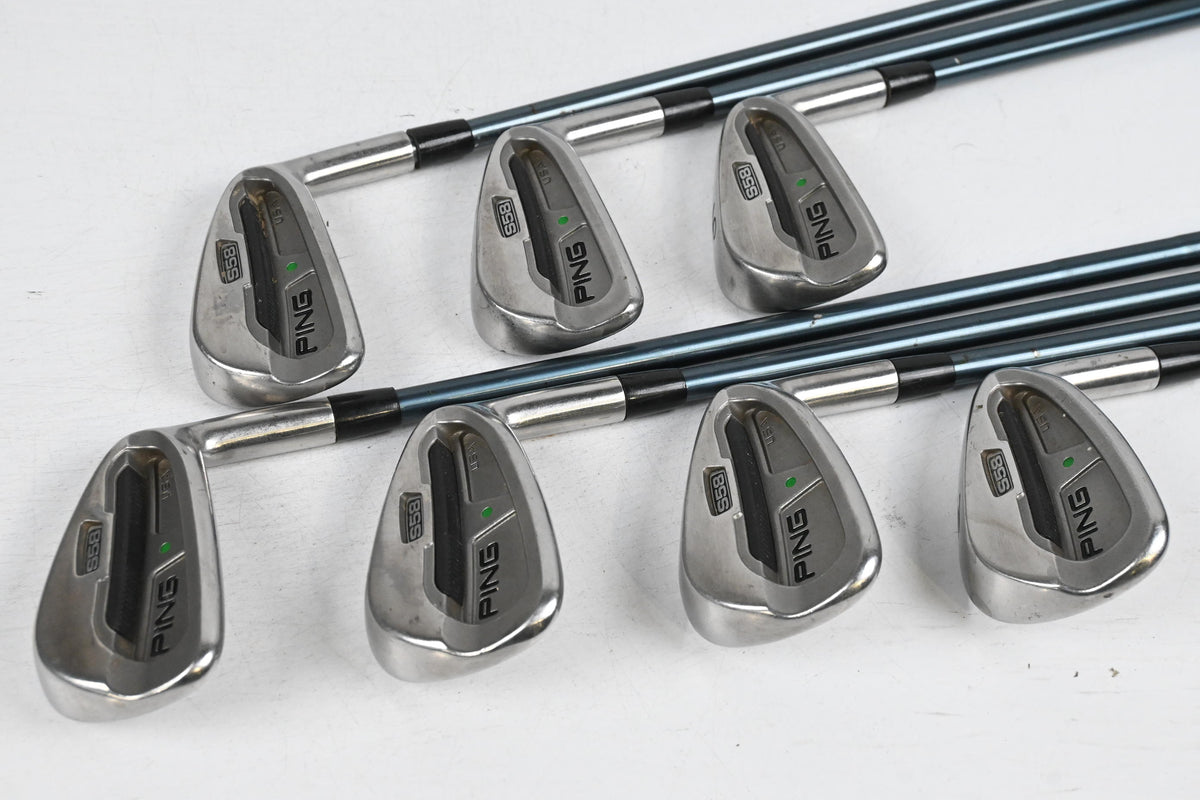 Ping S58 Irons / 4-PW / Green Dot / Stiff Flex Tour Concept Shafts
