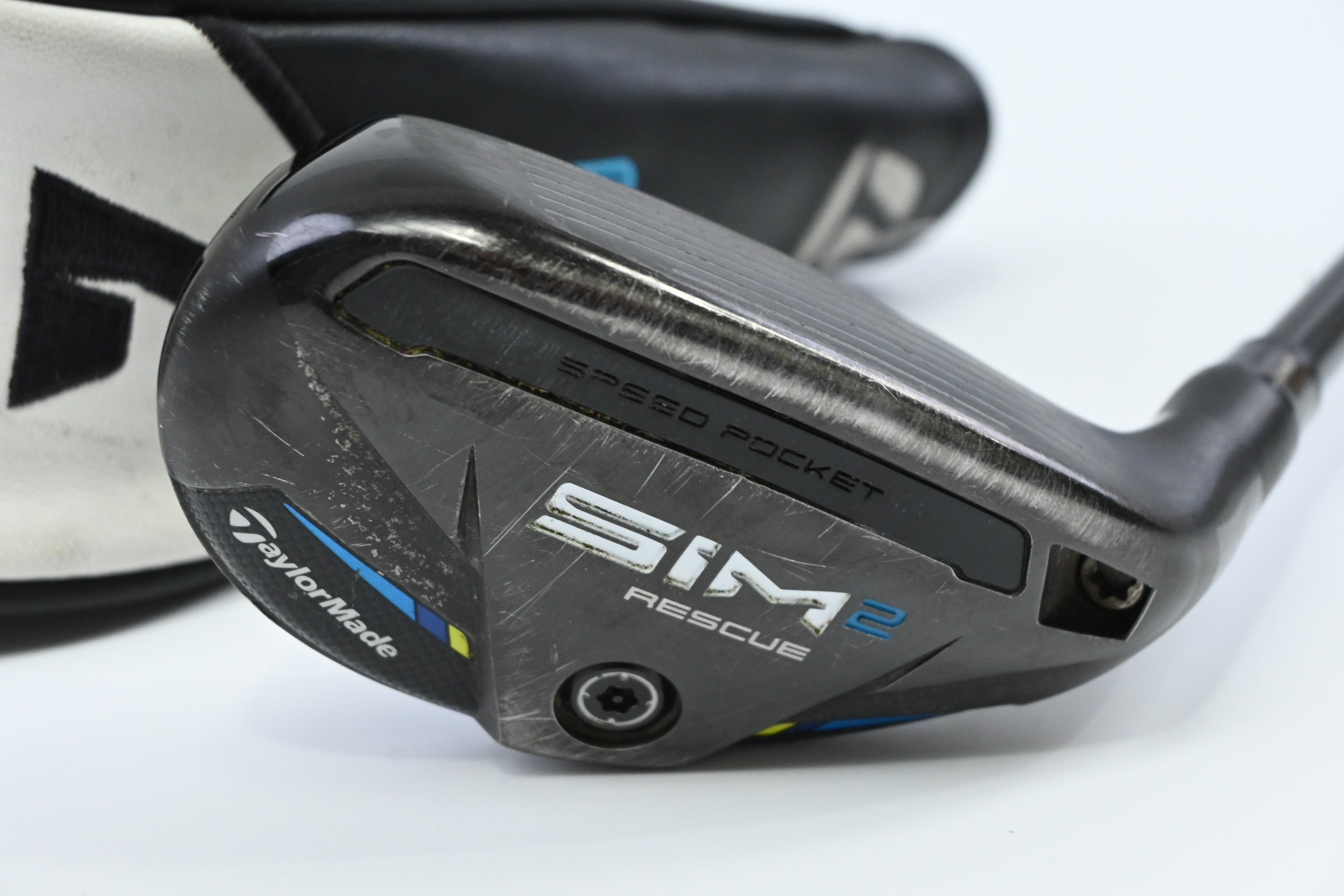 Taylormade SIM2 #3 Hybrid / 19.5 Degree / Stiff Flex Tensei AV Raw Blue 80 Shaft