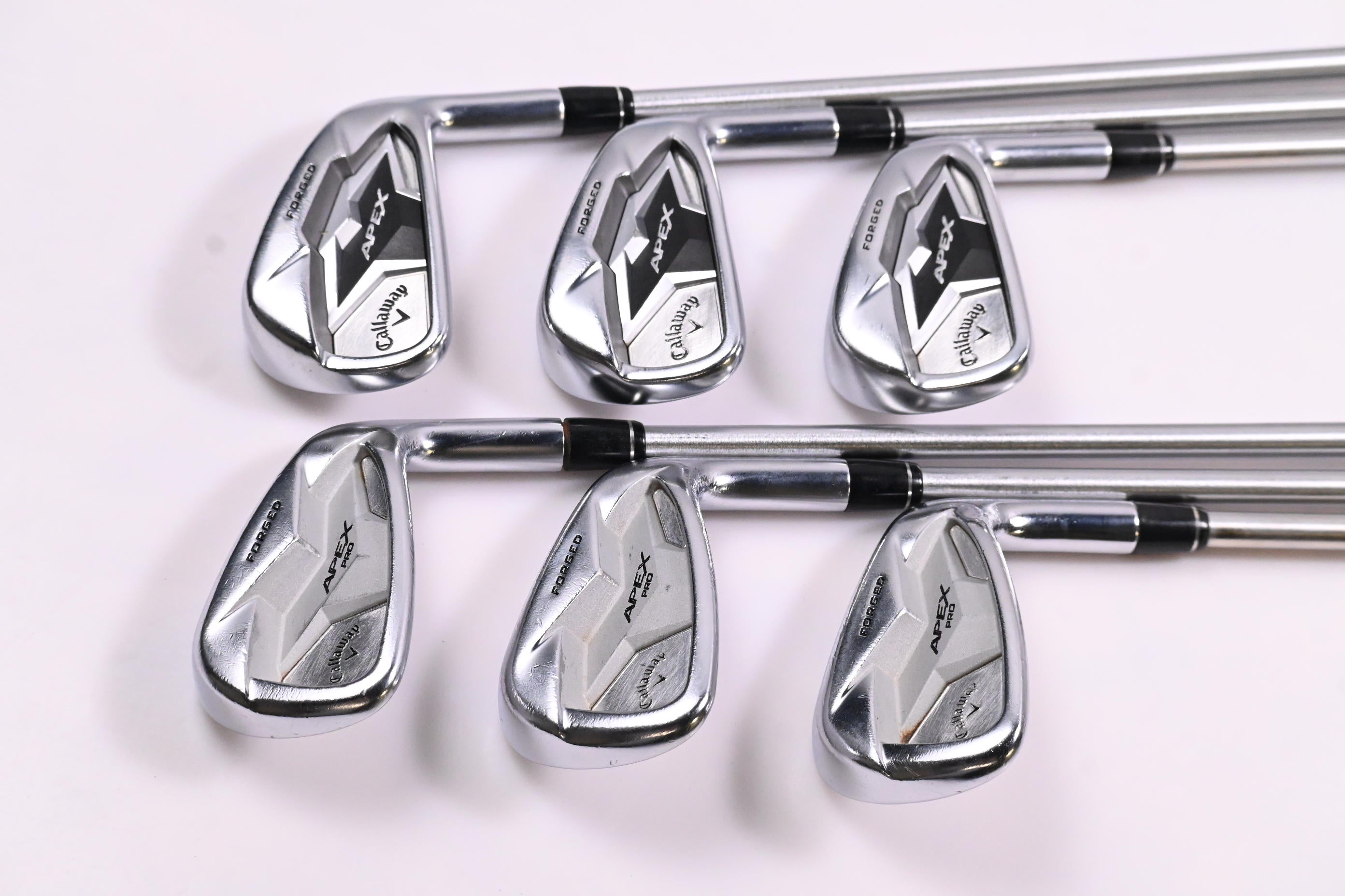 Callaway Apex Forged/Pro 19 Irons / 5-PW / Stiff Flex KBS Tour C-Taper 120 Shafts