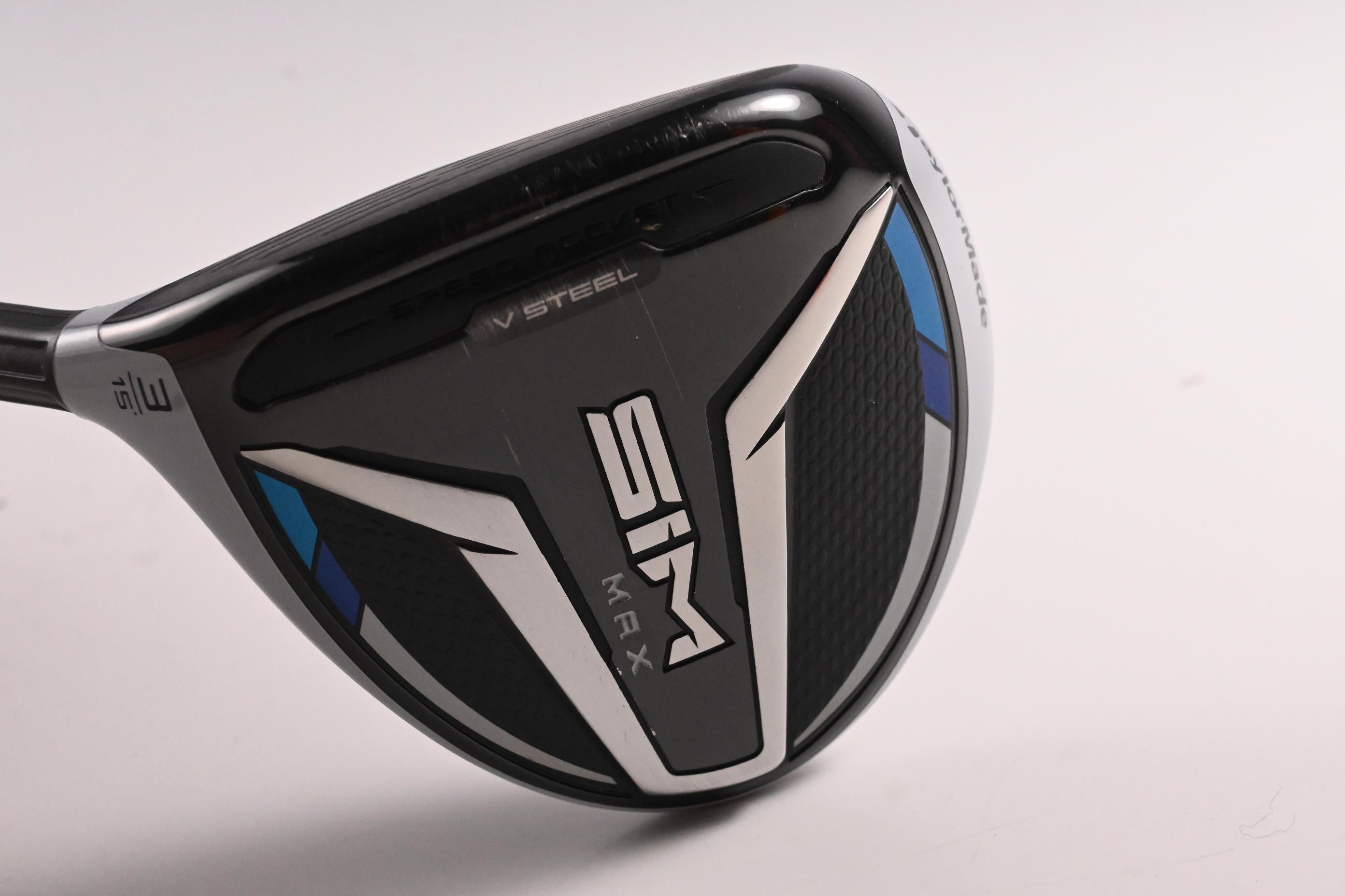Left Hand Taylormade SIM Max #3 Wood / 15 Degree / Regular Flex Ventus Red 5