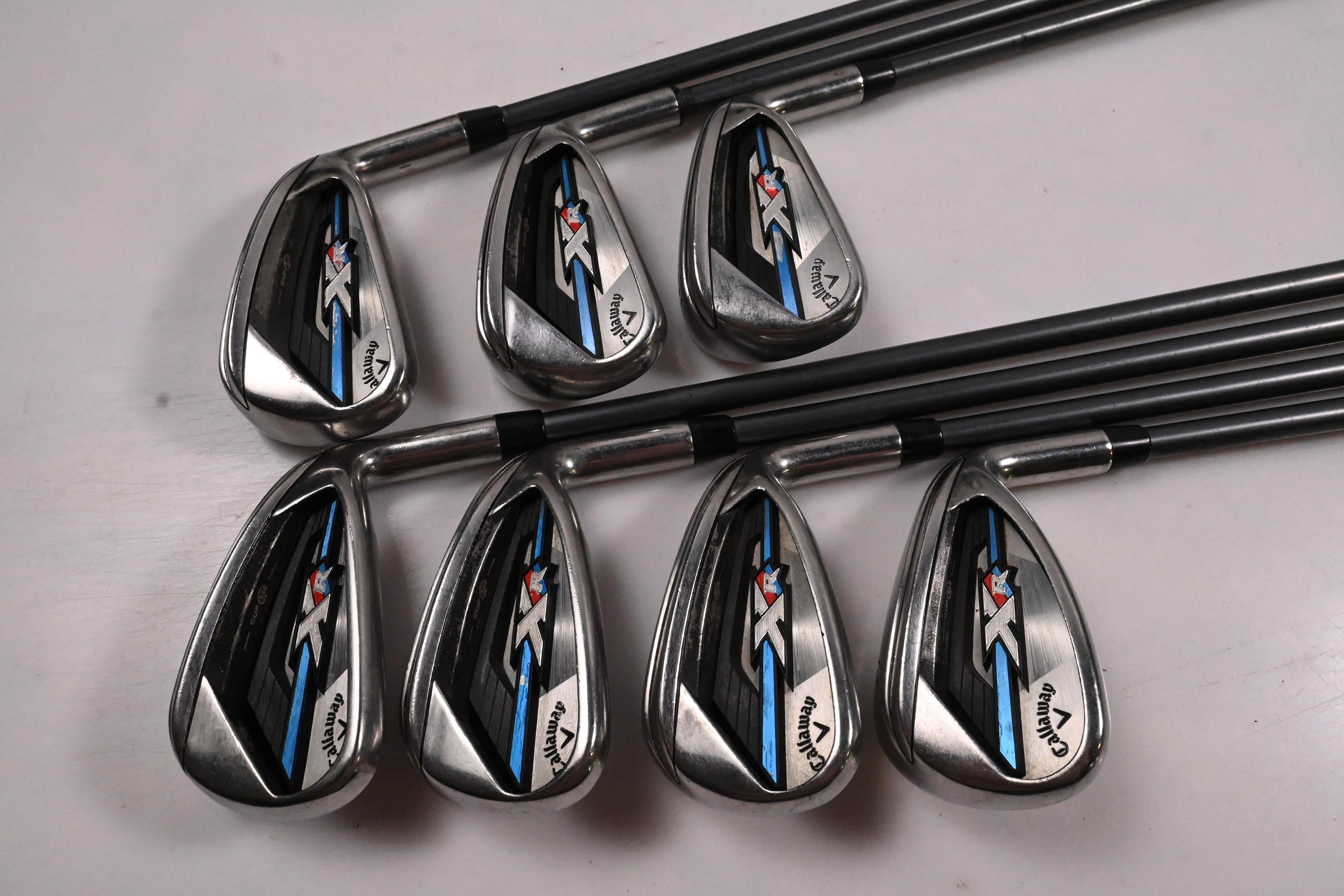 Callaway XR OS Irons / 4-PW / Regular Flex Matrix Ozik Program F15 60 Shafts