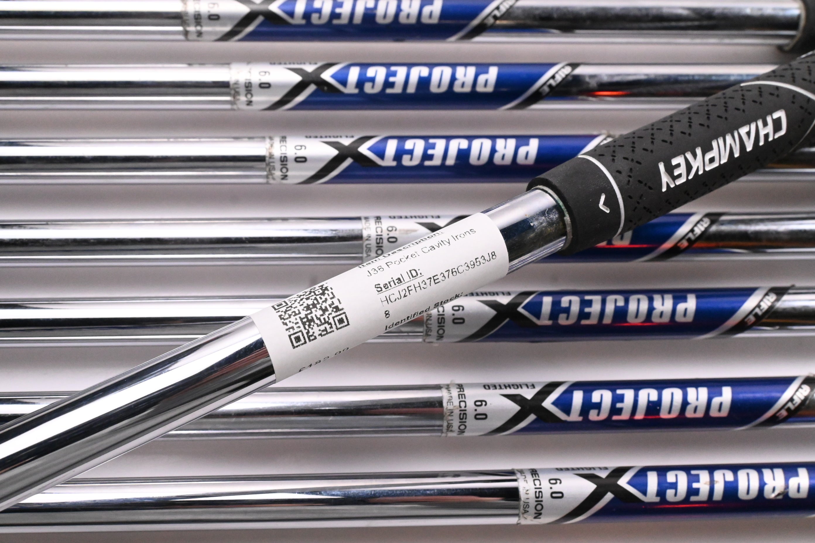Bridgestone J36 Pocket Cavity Irons / 3-PW / Stiff Flex Project X Shafts