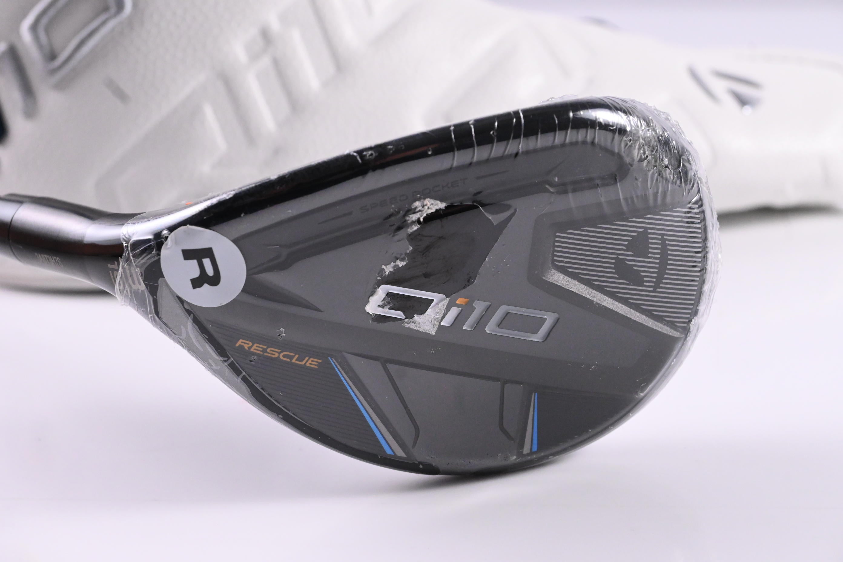 Left hand Taylormade Qi10 #3 Hybrid / 19 Degree / Regular Flex Ventus TR Blue 6 Shaft