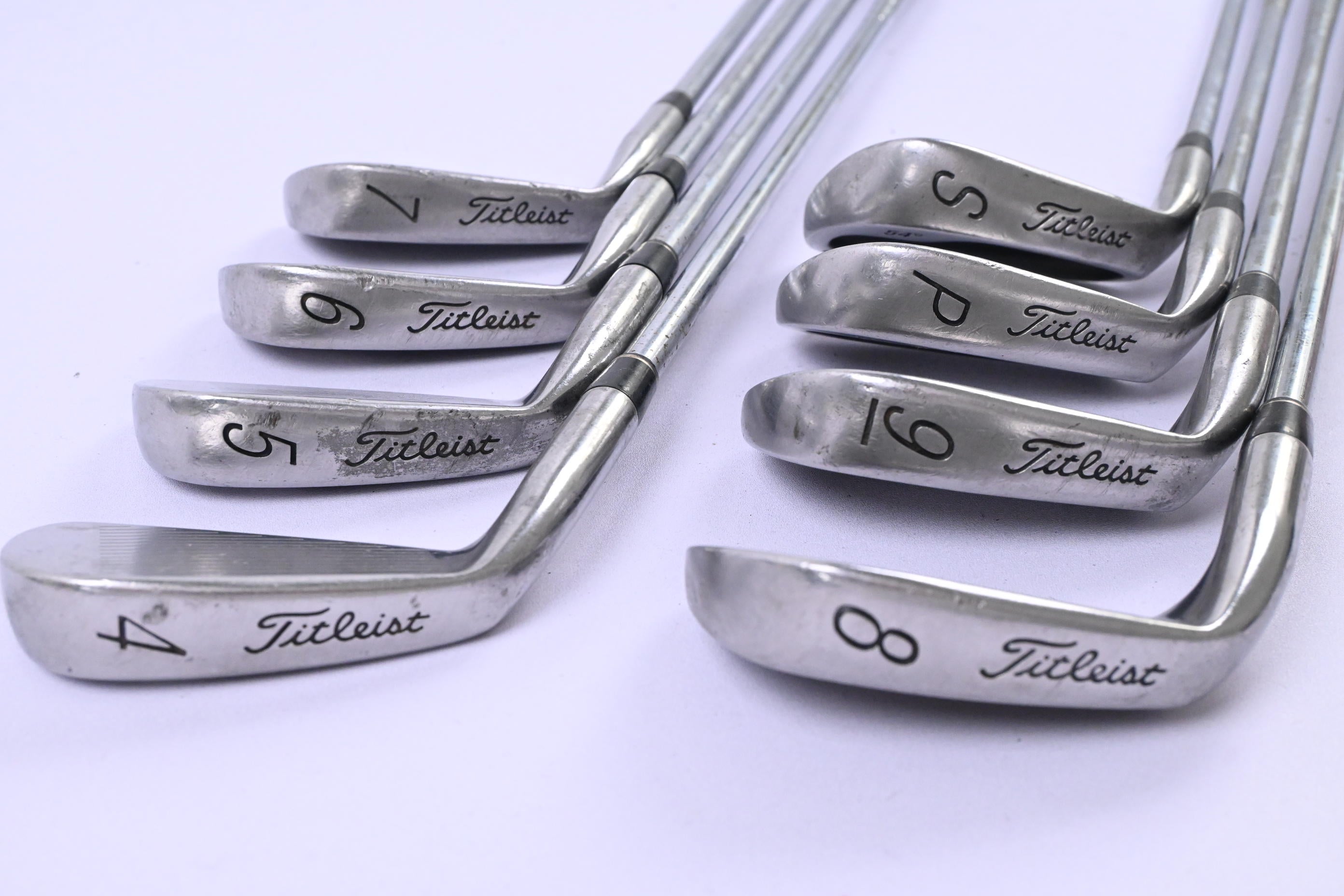 Left Hand Titleist DTR Irons / 4-PW+SW / Regular Flex Titleist MS-309 Shafts