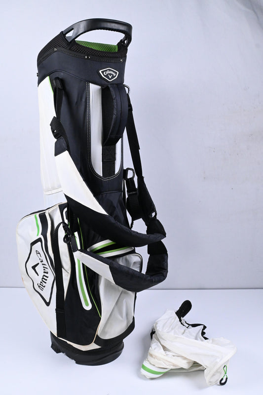 Callaway Chev Stand Bag / 4-Way Divider / White, Black & Green