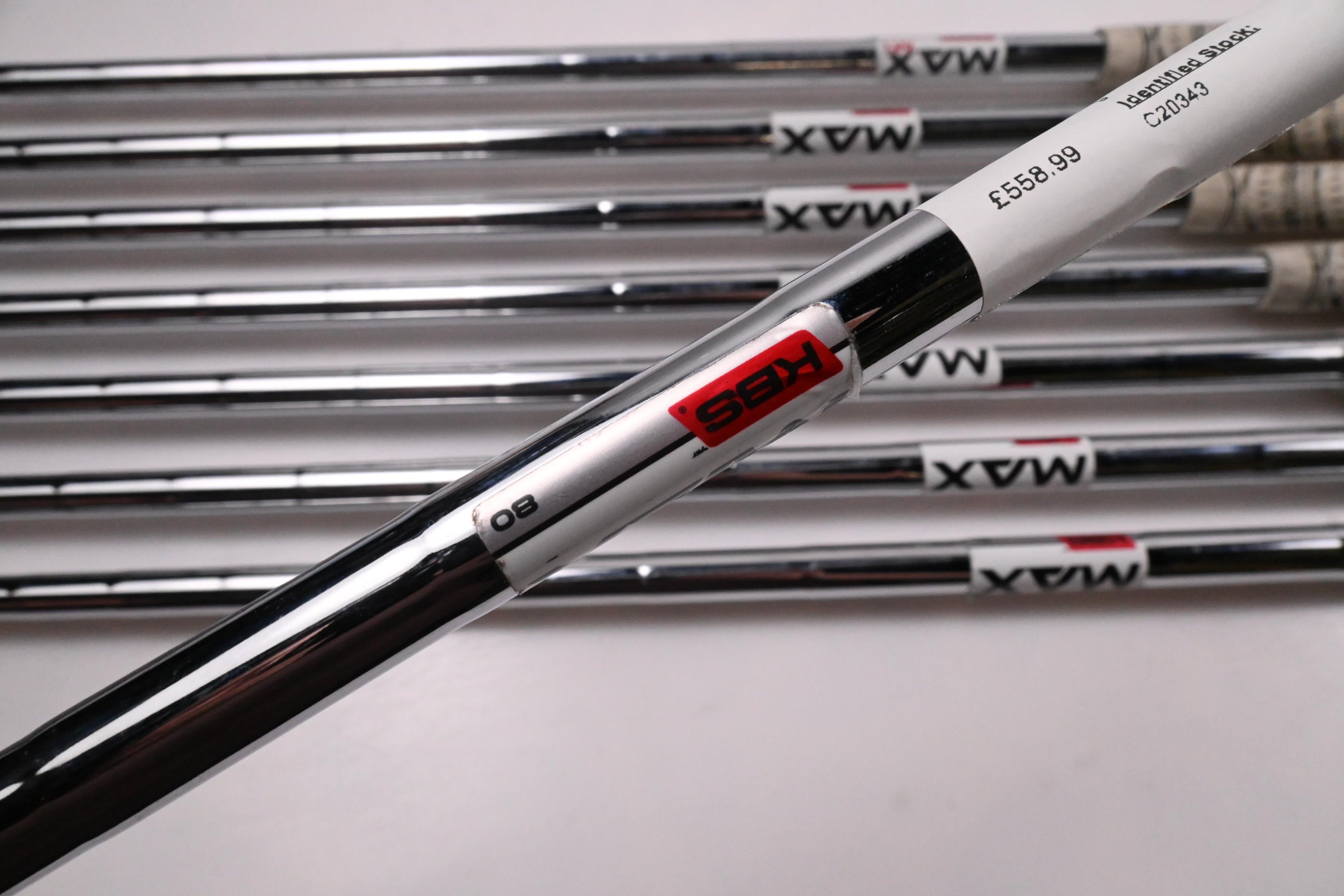 Taylormade Stealth Irons / 6-PW+GW+SW+LW / Regular Flex KBS MAX 80 Shafts