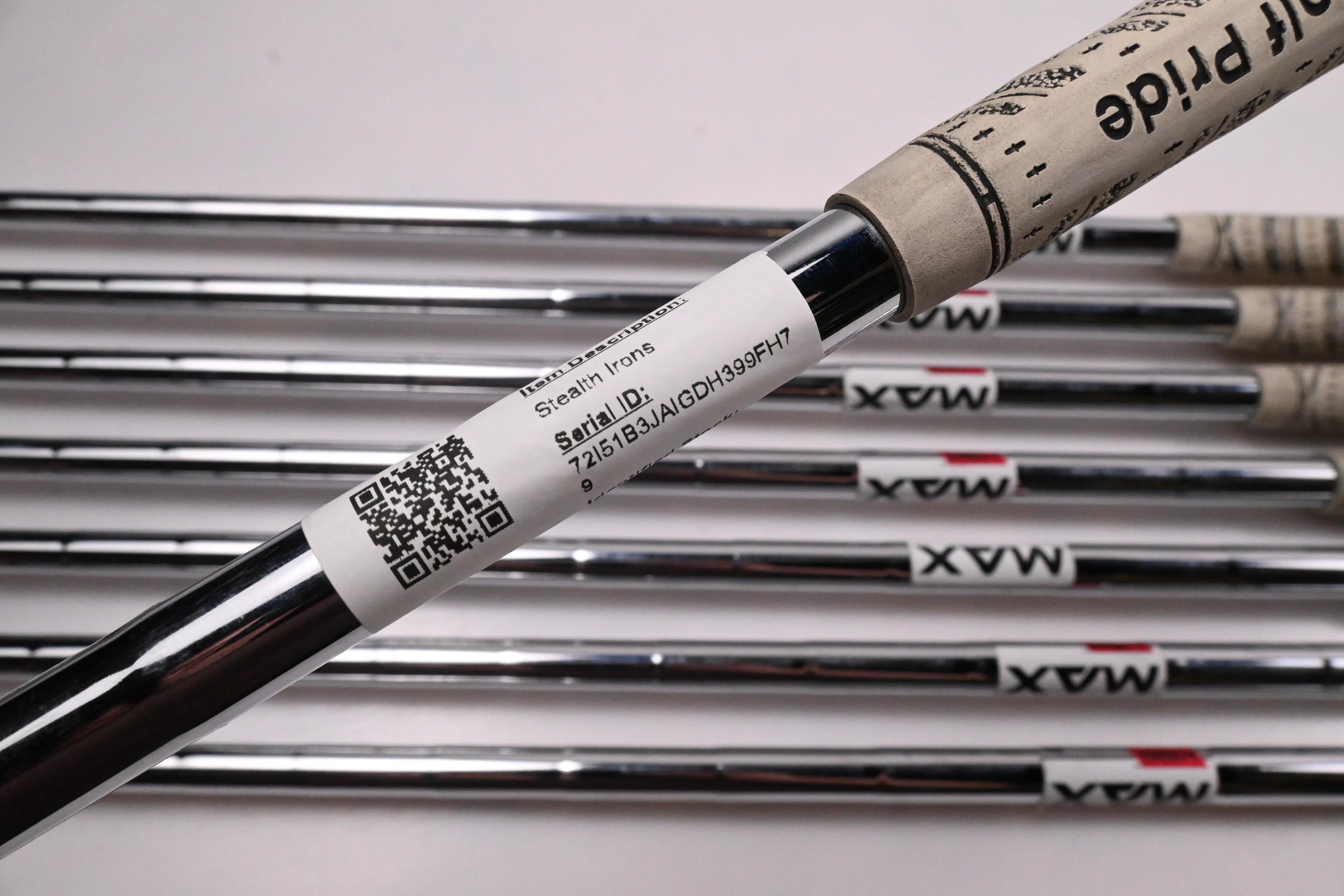 Taylormade Stealth Irons / 6-PW+GW+SW+LW / Regular Flex KBS MAX 80 Shafts